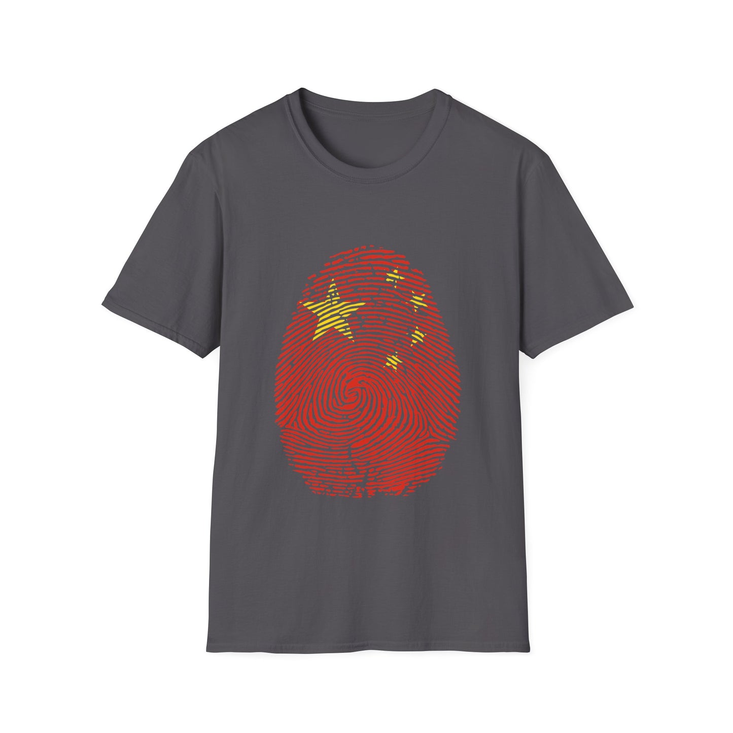 CHINA Fingerprint flag Soccer World Cup Fan T-Shirt (WOMEN)
