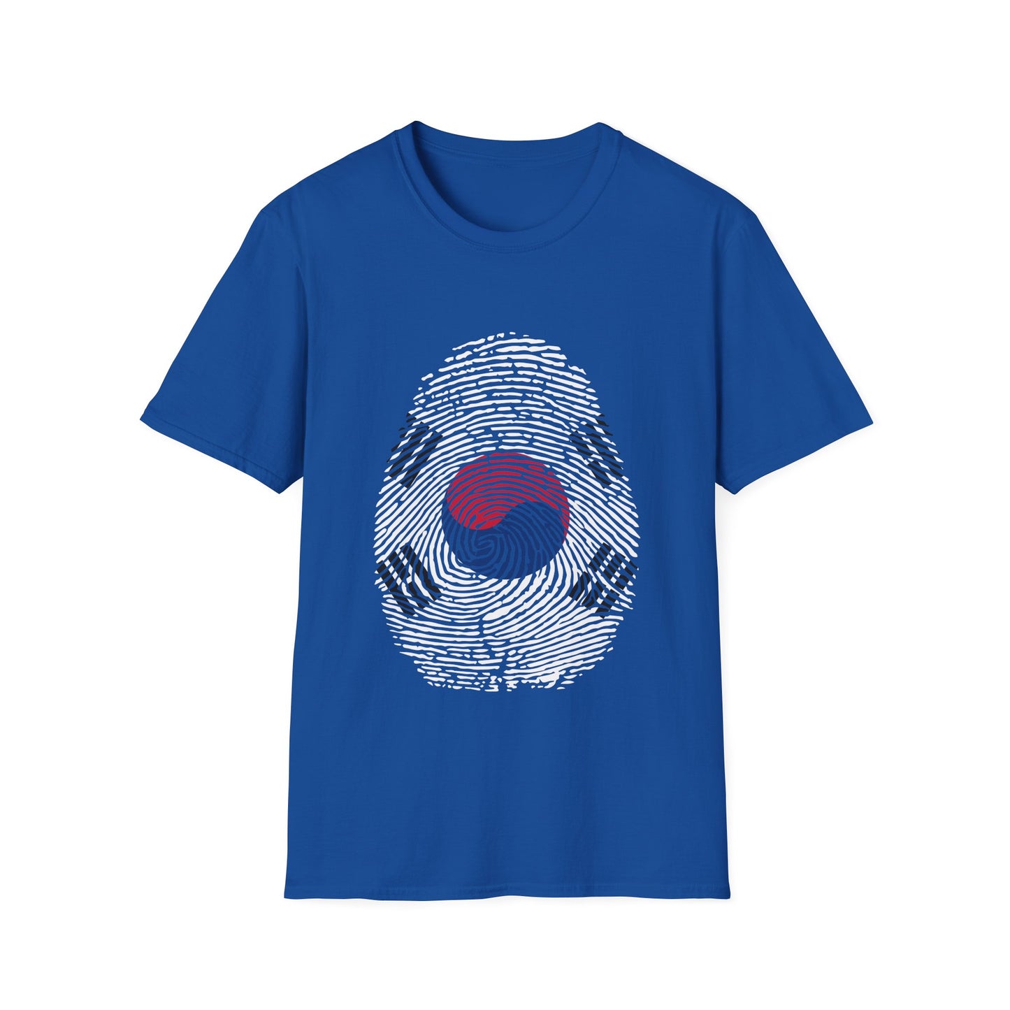 SOUTH KOREA Fingerprint flag Soccer World Cup Fan T-Shirt (MEN)