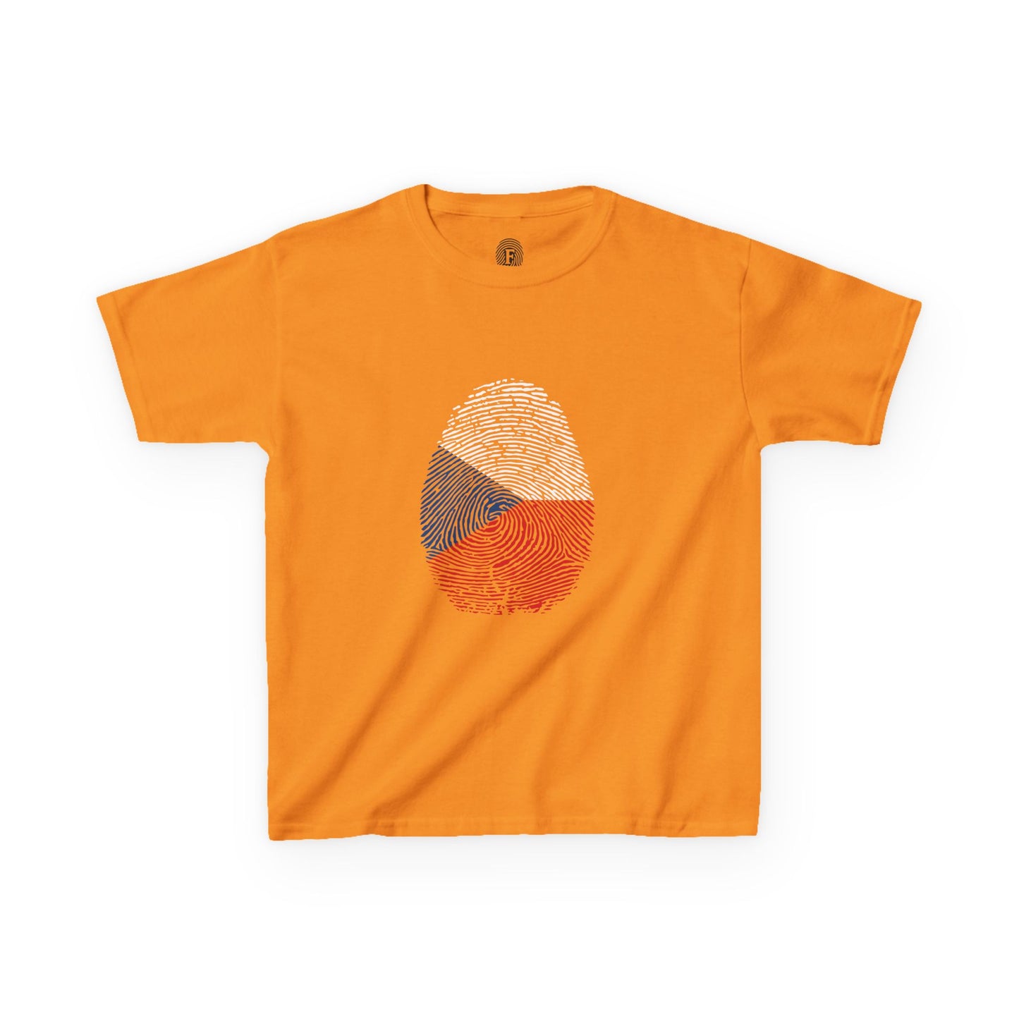CZECHIA Fingerprint flag Soccer World Cup Fan T-Shirt (KIDS - UNISEX)