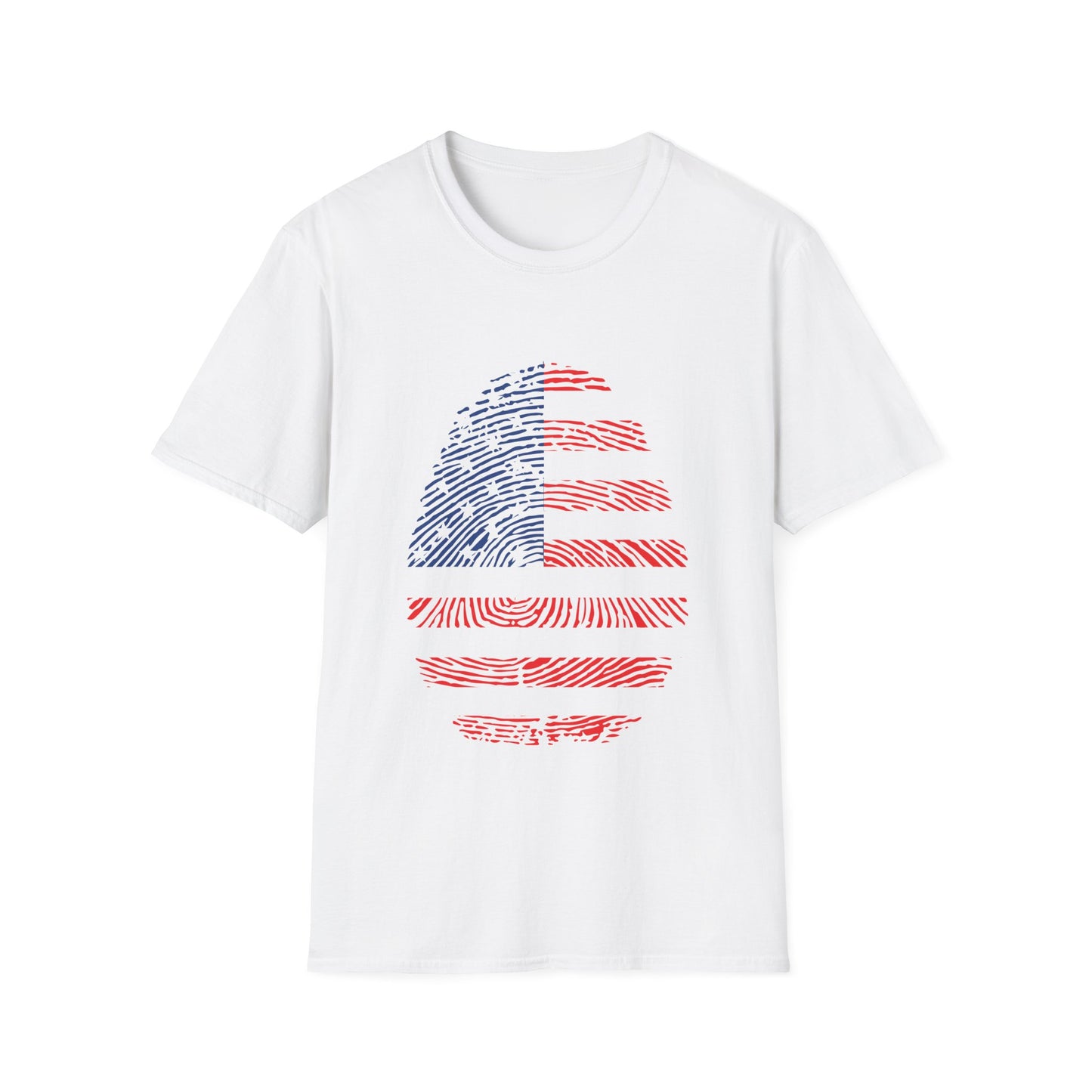 USA Fingerprint flag Soccer World Cup Fan T-Shirt (WOMEN)