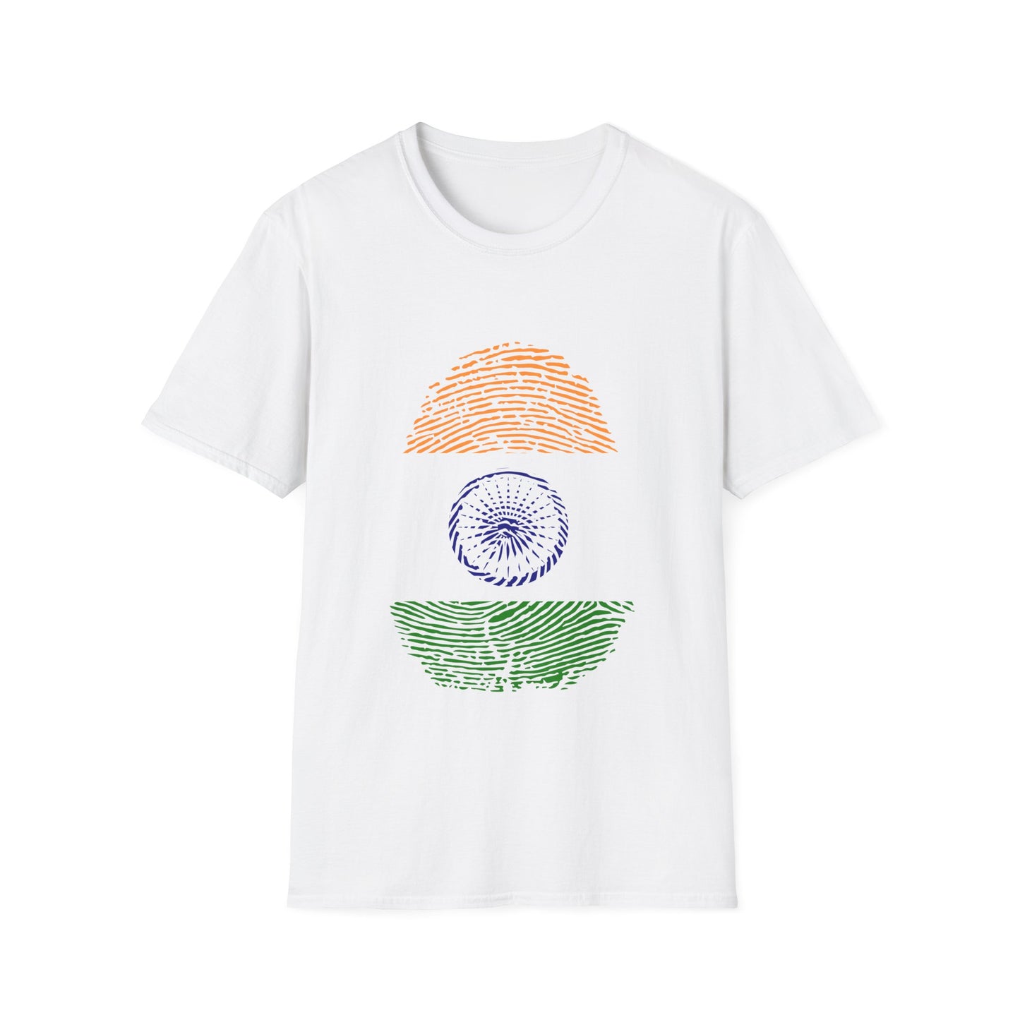 INDIA Fingerprint flag Soccer World Cup Fan T-Shirt (WOMEN)