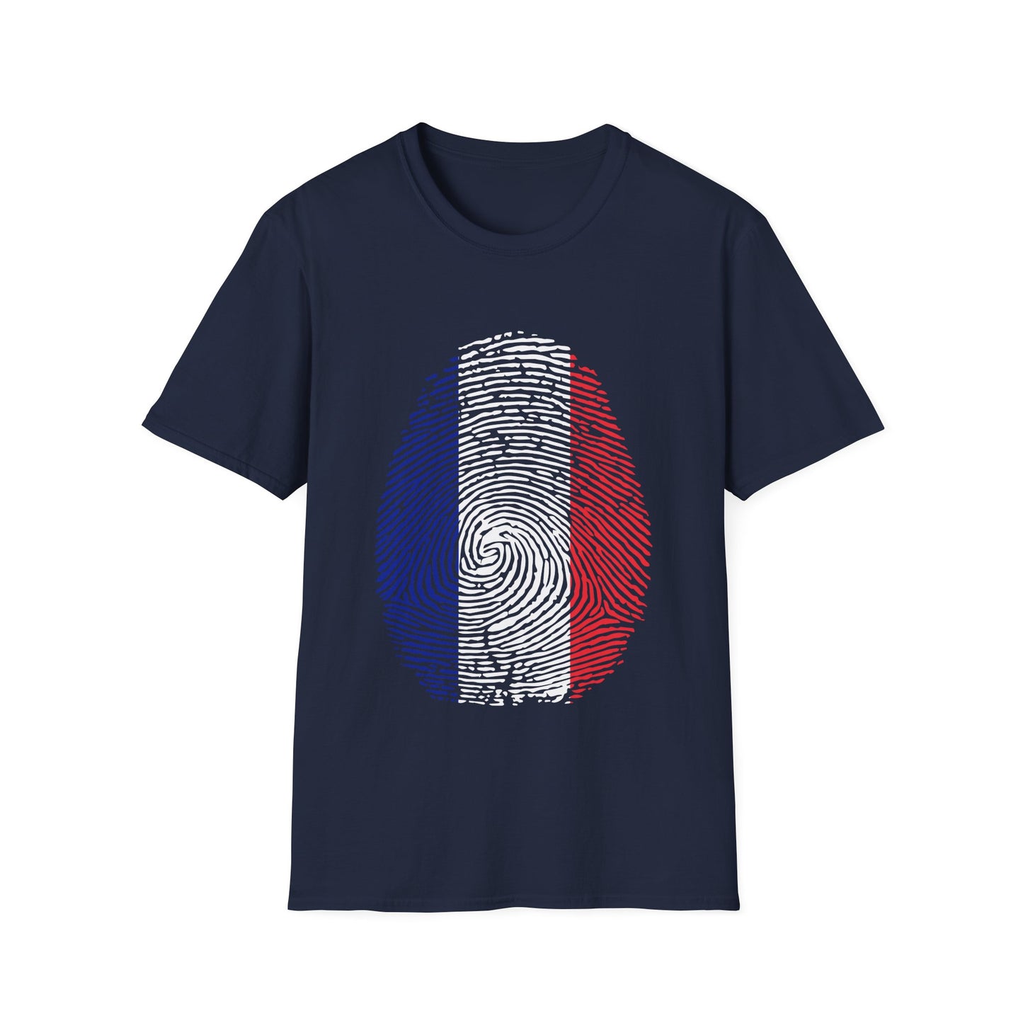 FRANCE Fingerprint flag Soccer World Cup Fan T-Shirt (WOMEN)