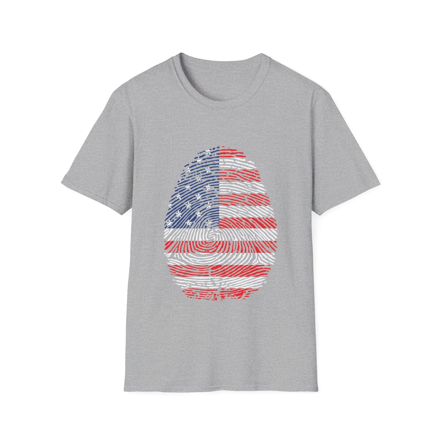 USA Fingerprint flag Soccer World Cup Fan T-Shirt (WOMEN)