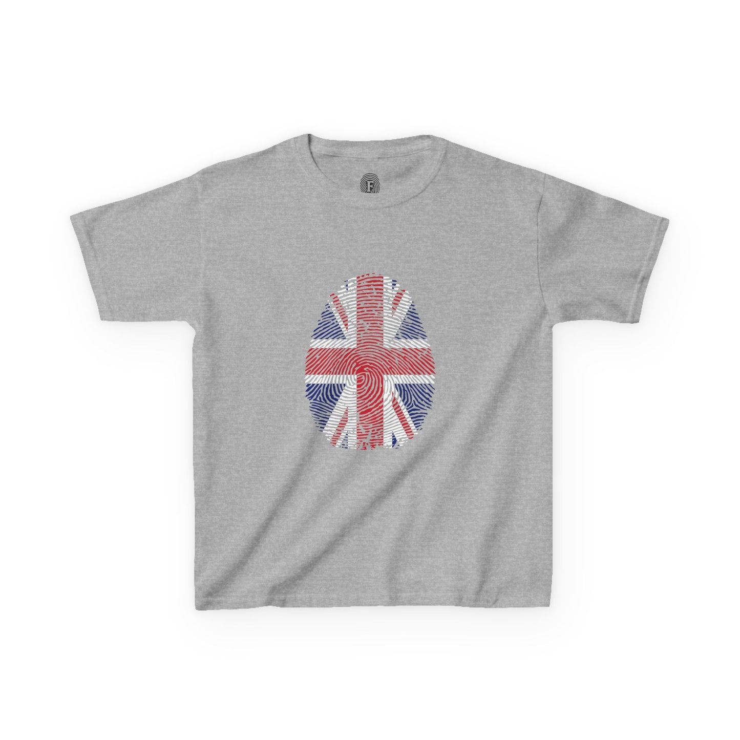 UK Fingerprint flag Soccer World Cup Fan T-Shirt (KIDS - UNISEX)