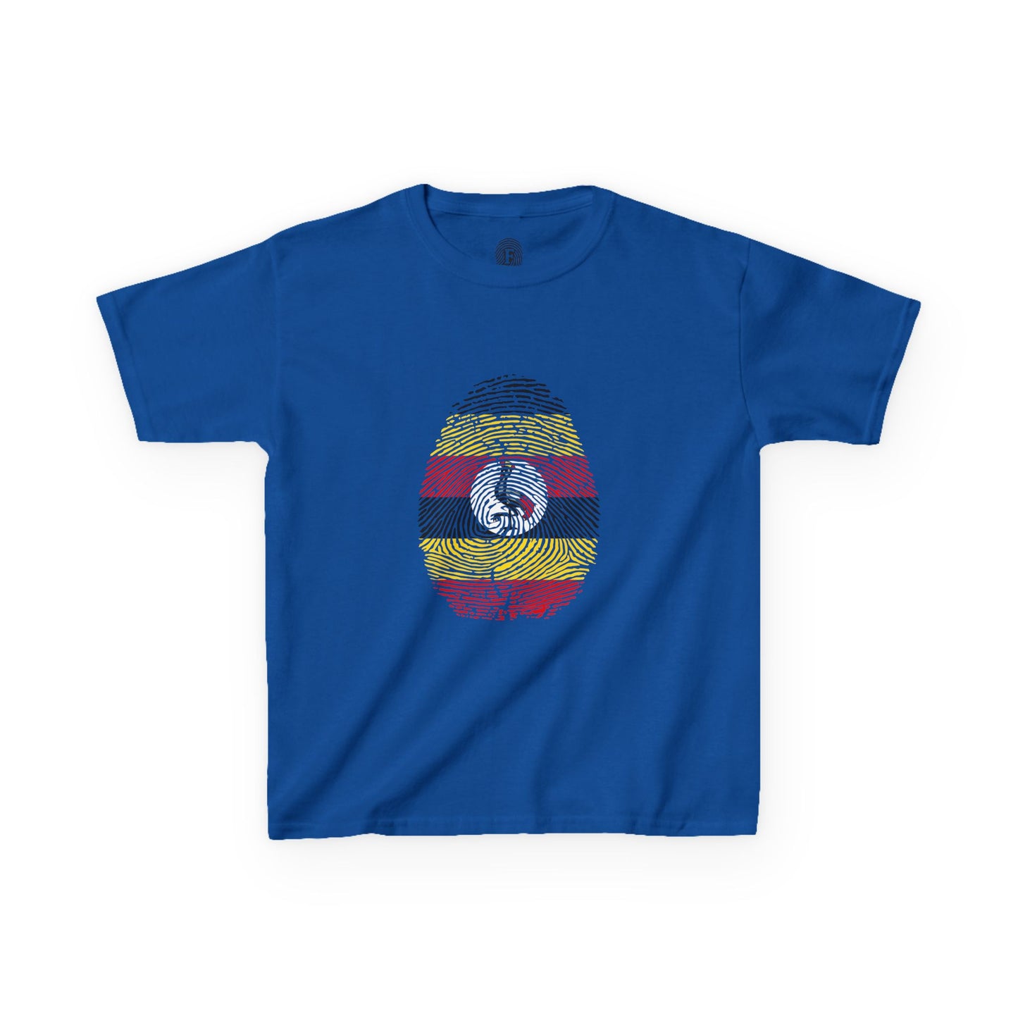 UGANDA Fingerprint flag Soccer World Cup Fan T-Shirt (KIDS - UNISEX)