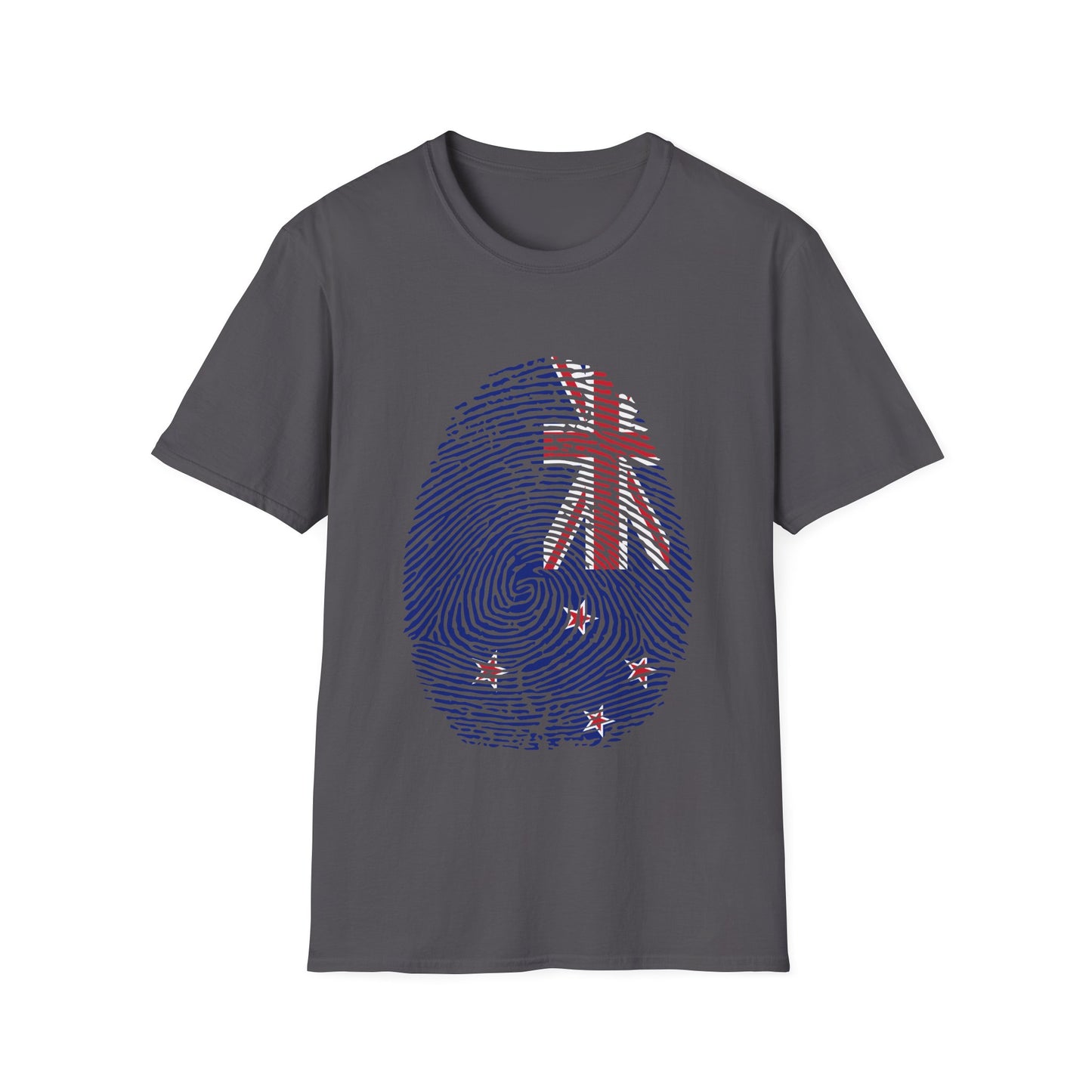 NEW ZEALAND Fingerprint flag Soccer World Cup Fan T-Shirt (WOMEN)