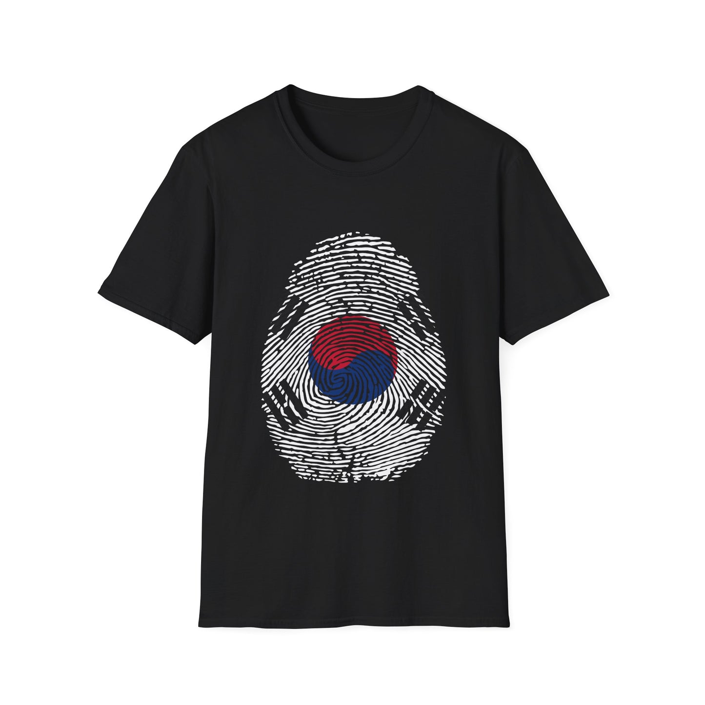 SOUTH KOREA Fingerprint flag Soccer World Cup Fan T-Shirt (MEN)