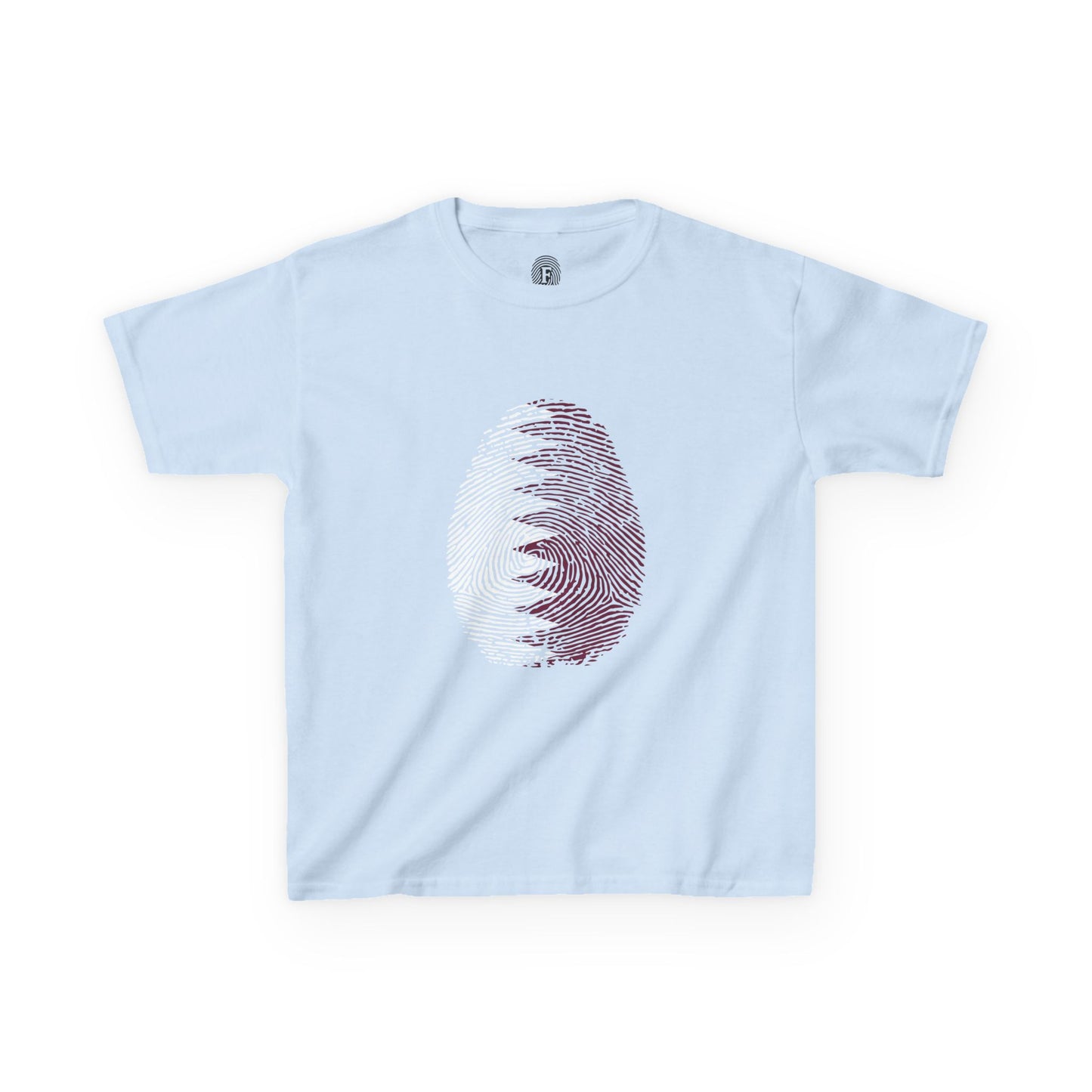 QATAR Fingerprint flag Soccer World Cup Fan T-Shirt (KIDS - UNISEX)