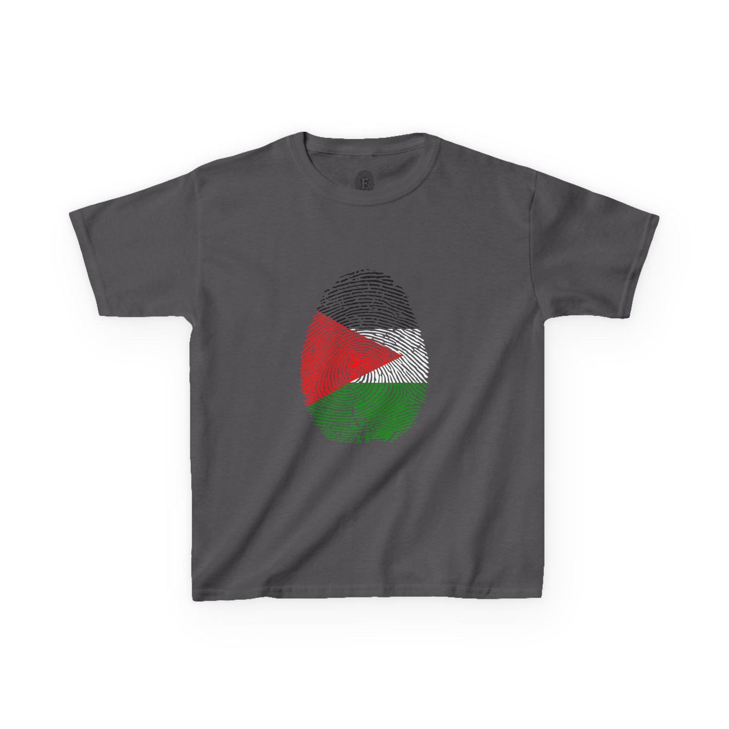 PALESTINE Fingerprint flag Soccer World Cup Fan T-Shirt (KIDS - UNISEX)