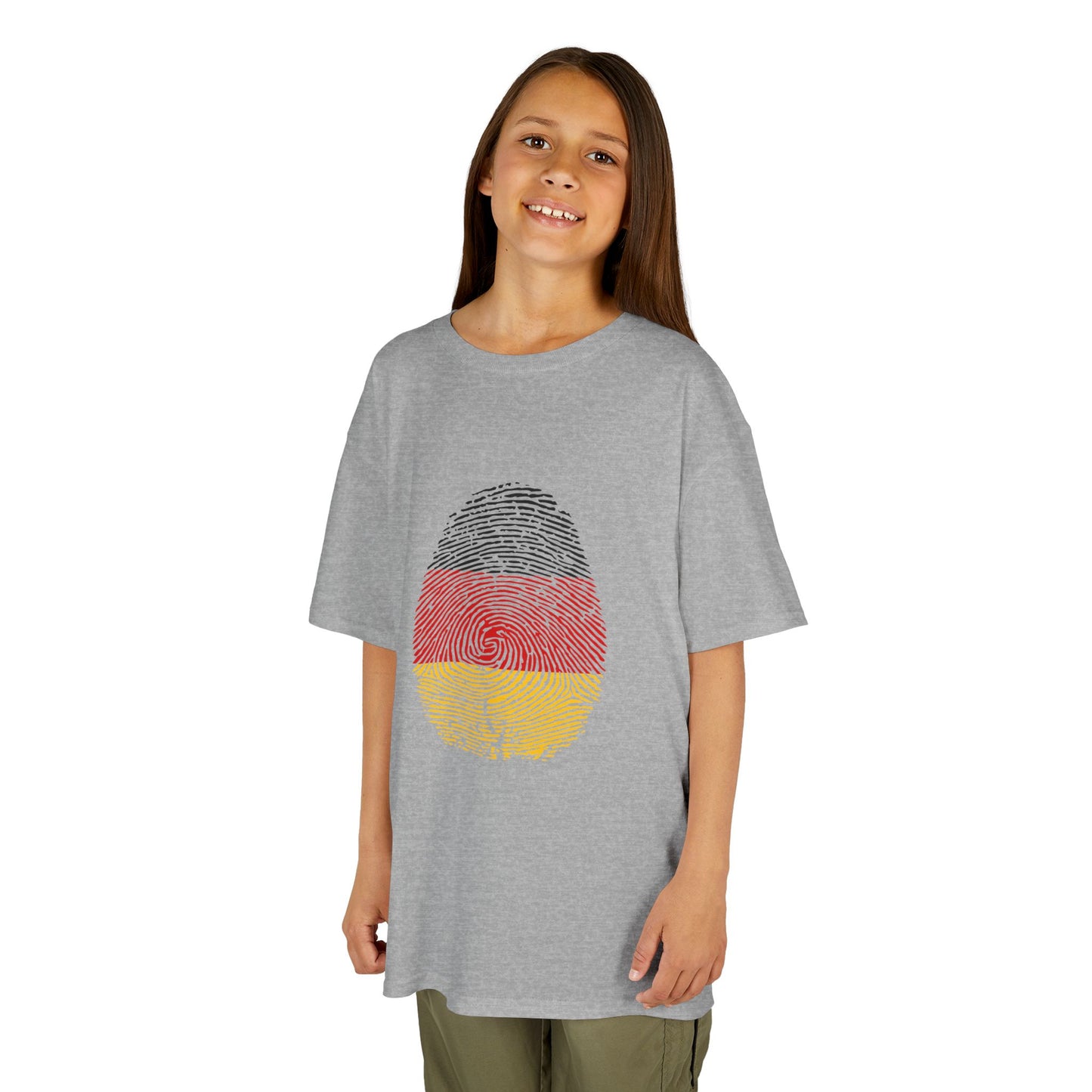 GERMANY Fingerprint flag Soccer World Cup Fan T-Shirt (KIDS - UNISEX)
