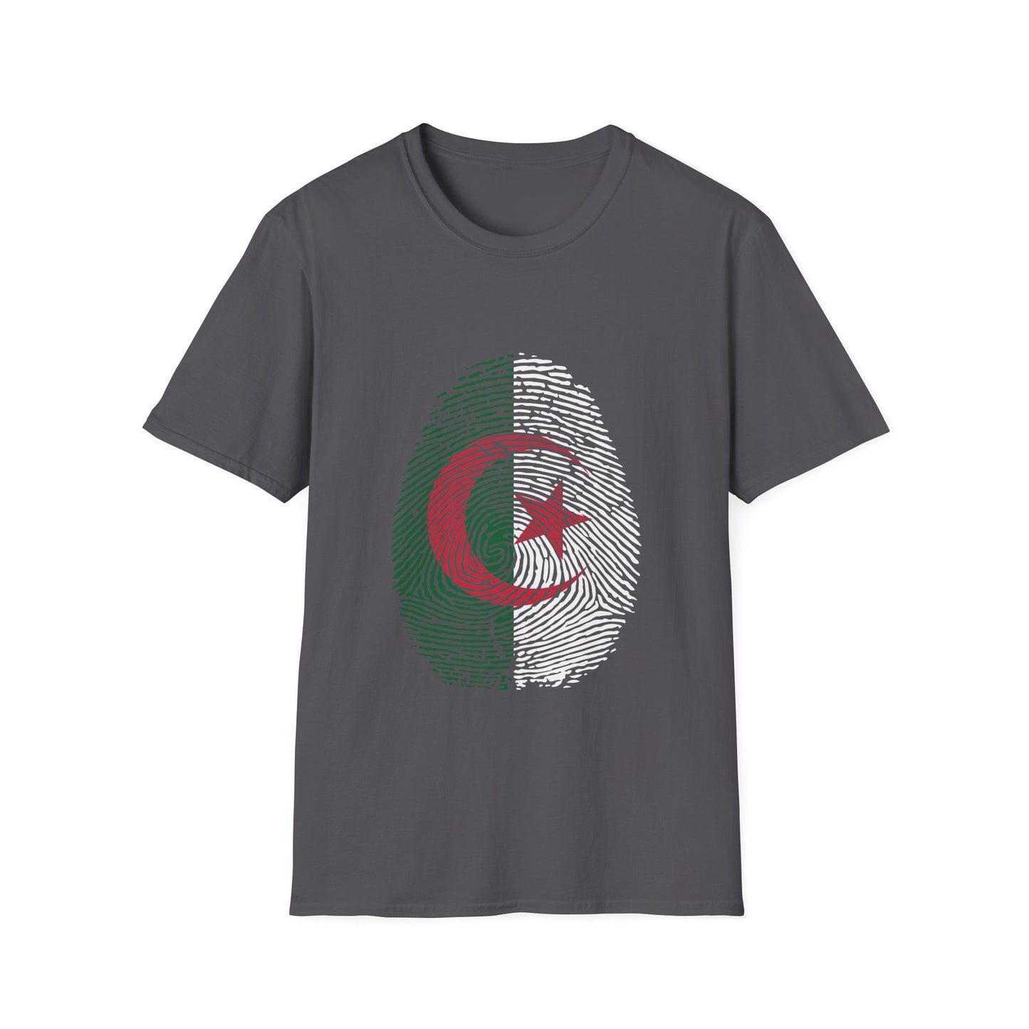 ALGERIA Fingerprint flag Soccer World Cup Fan T-Shirt (WOMEN)