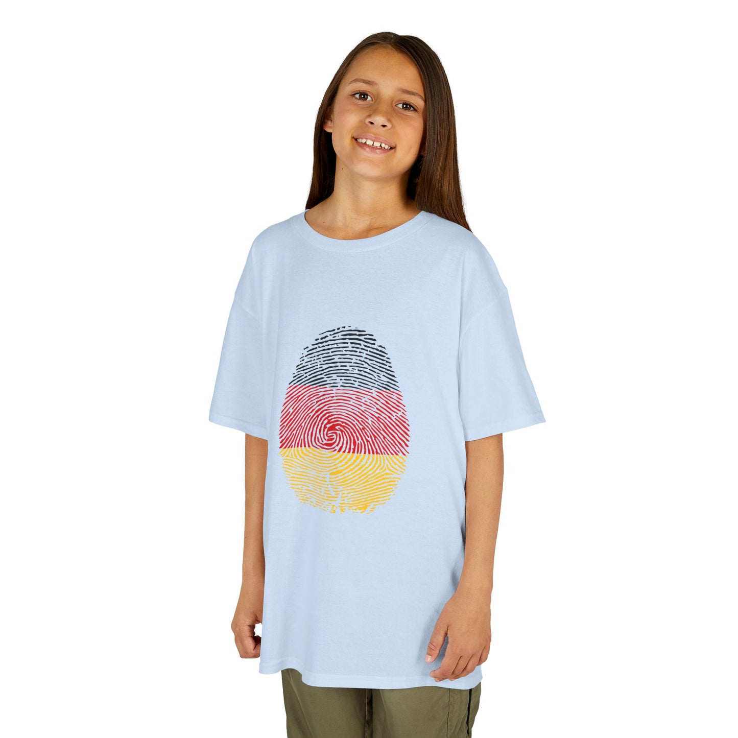 GERMANY Fingerprint flag Soccer World Cup Fan T-Shirt (KIDS - UNISEX)