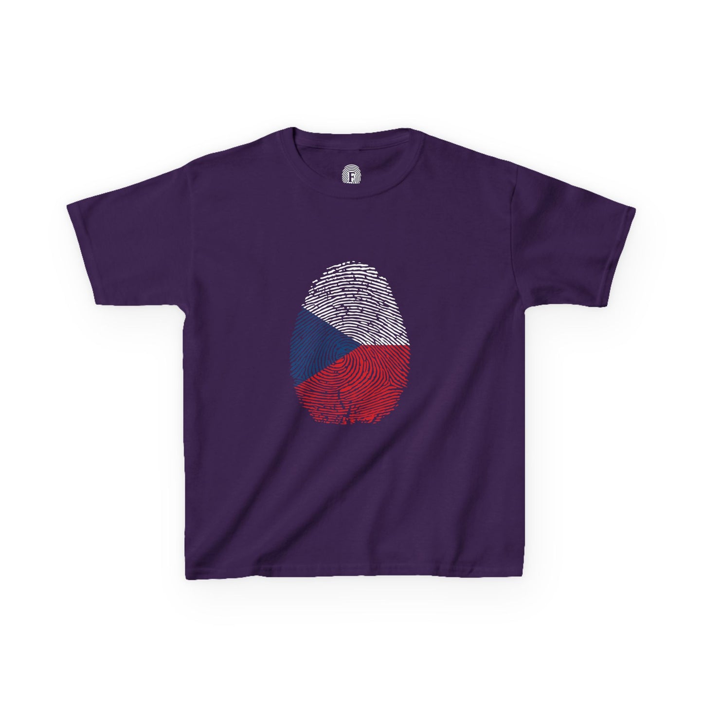 CZECHIA Fingerprint flag Soccer World Cup Fan T-Shirt (KIDS - UNISEX)