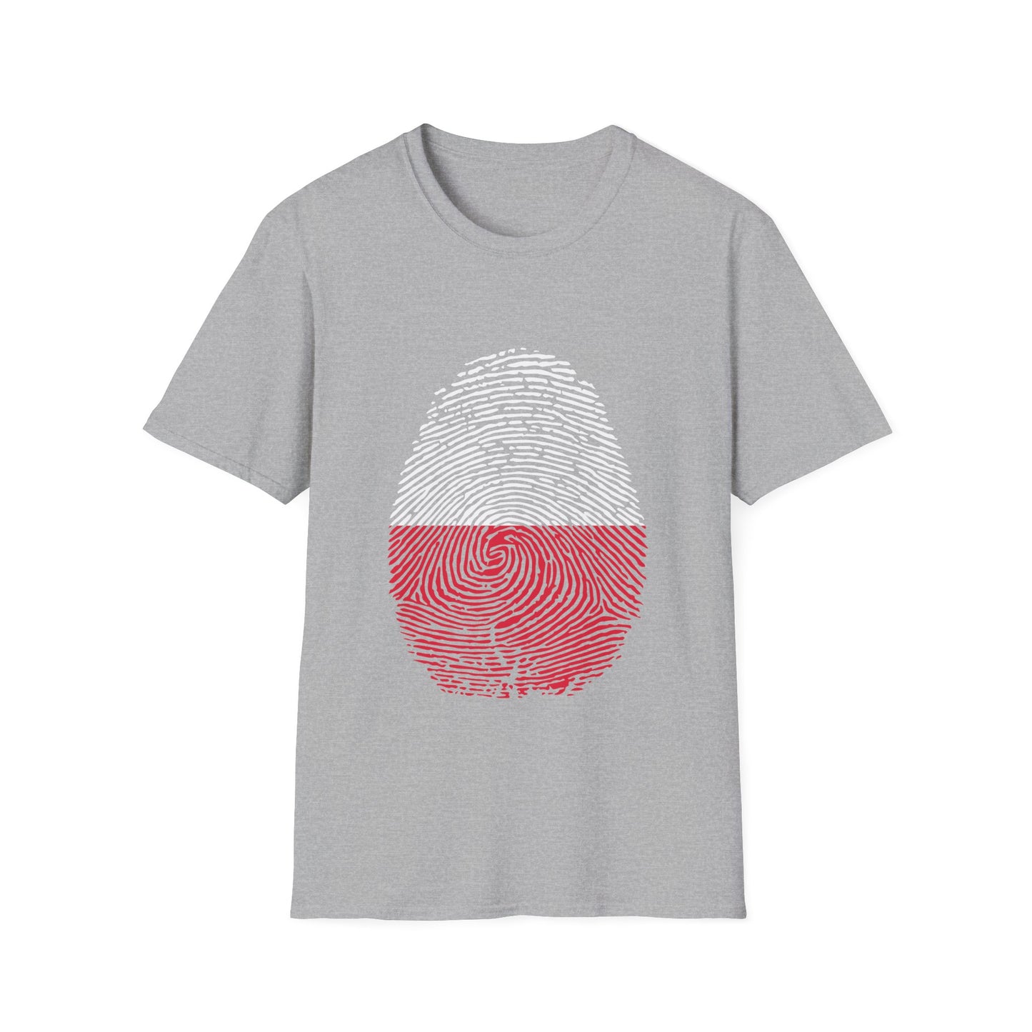 POLAND Fingerprint flag Soccer World Cup Fan T-Shirt (WOMEN)