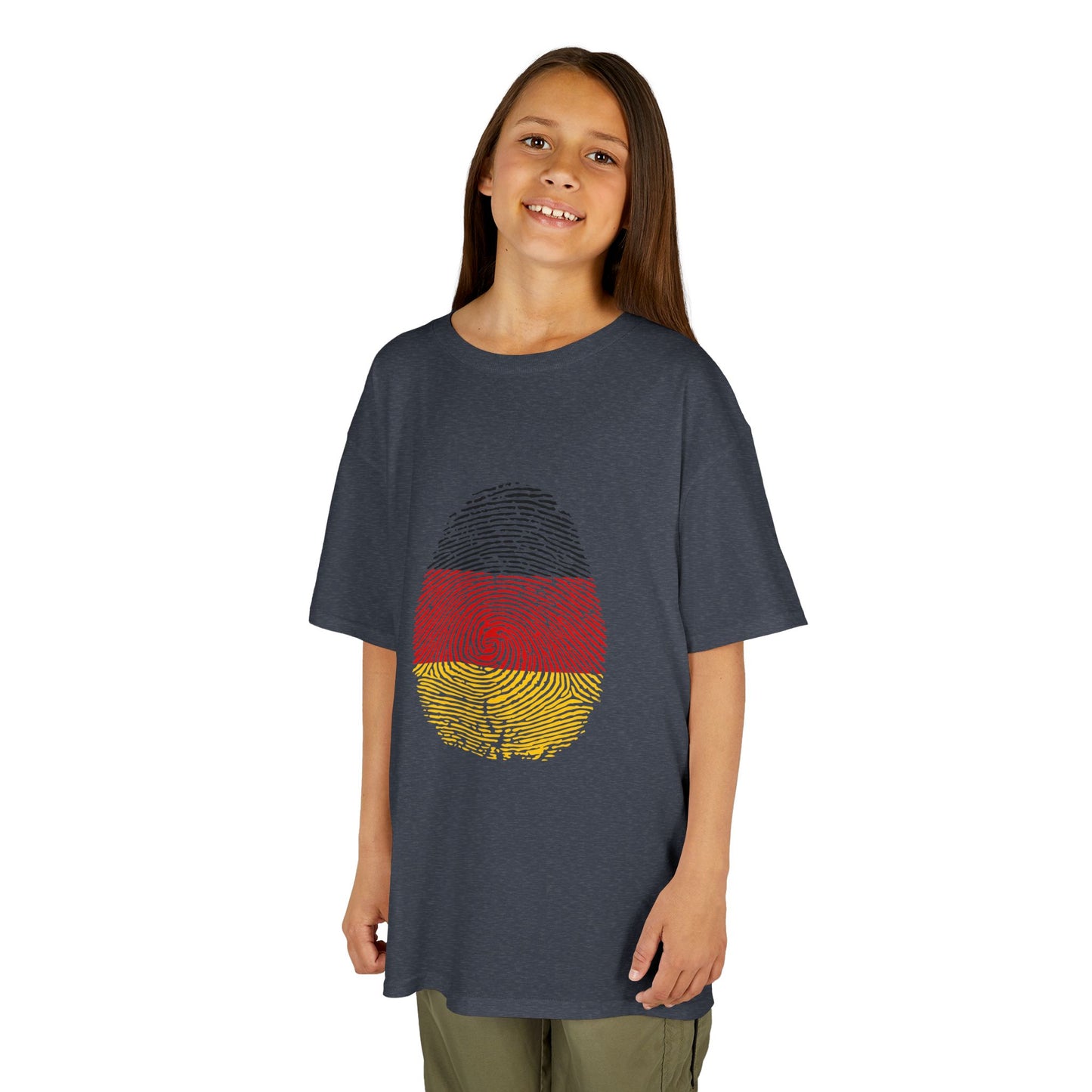 GERMANY Fingerprint flag Soccer World Cup Fan T-Shirt (KIDS - UNISEX)