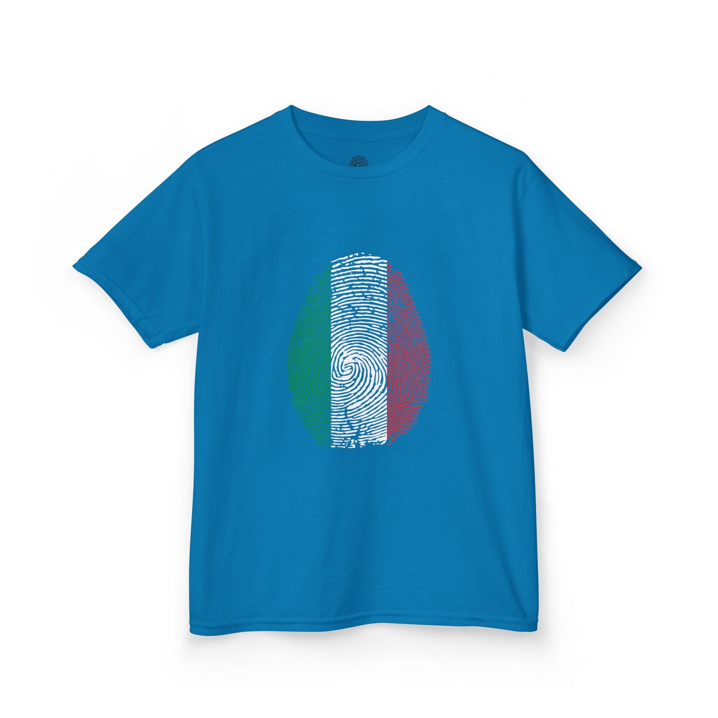 ITALY Fingerprint flag Soccer World Cup Fan T-Shirt (KIDS - UNISEX)