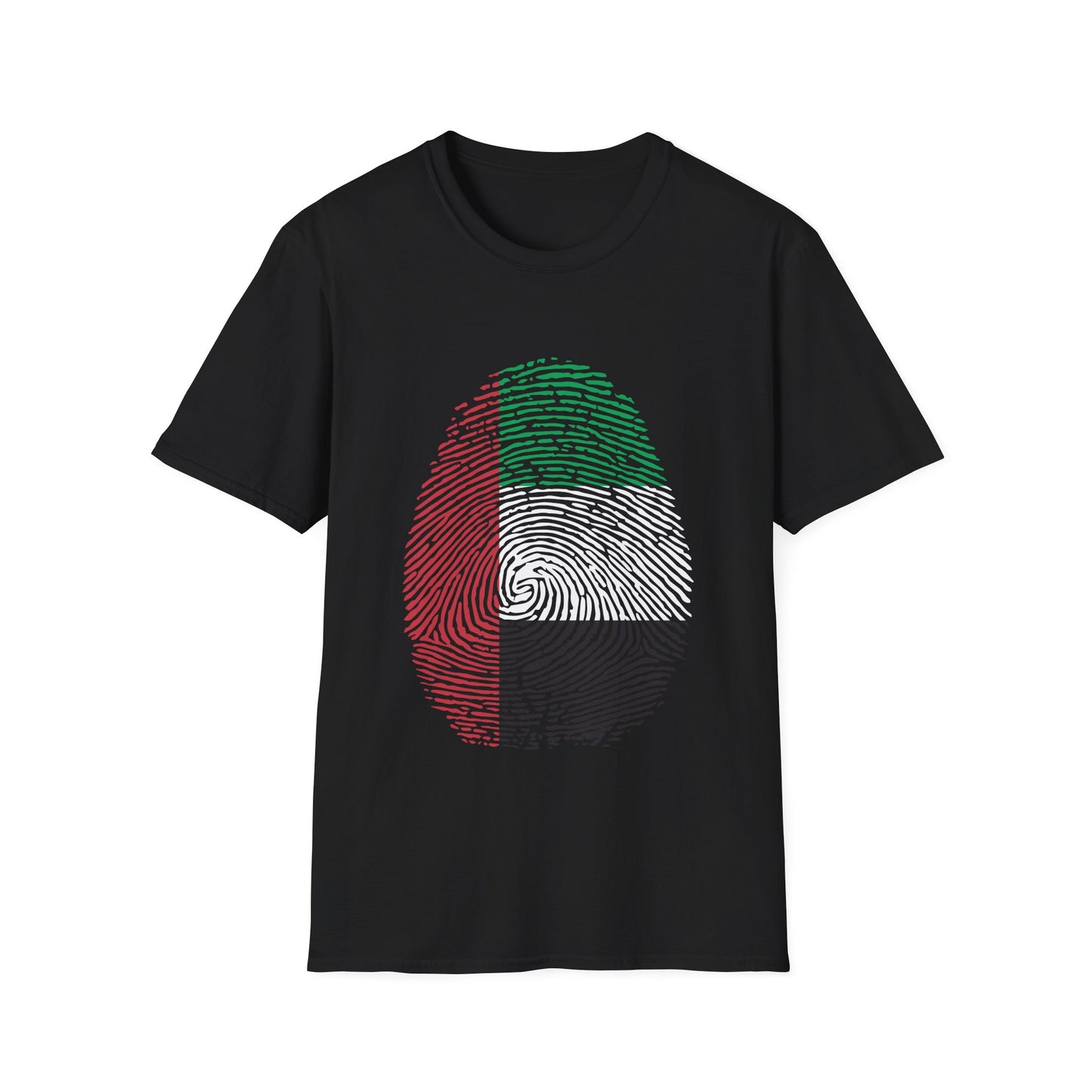 UAE Fingerprint flag Soccer World Cup Fan T-Shirt (WOMEN)