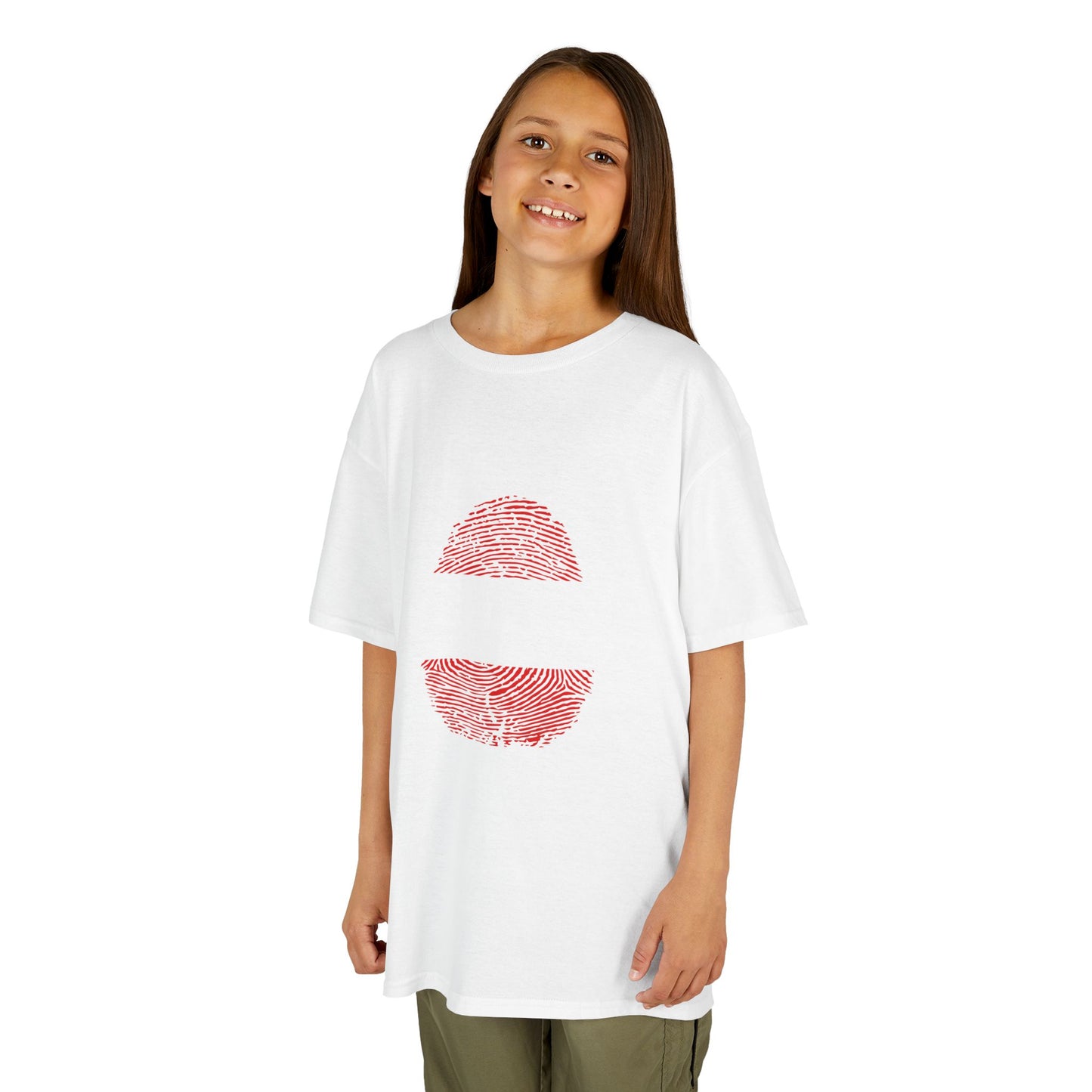 AUSTRIA Fingerprint flag Soccer World Cup Fan T-Shirt (KIDS - UNISEX)