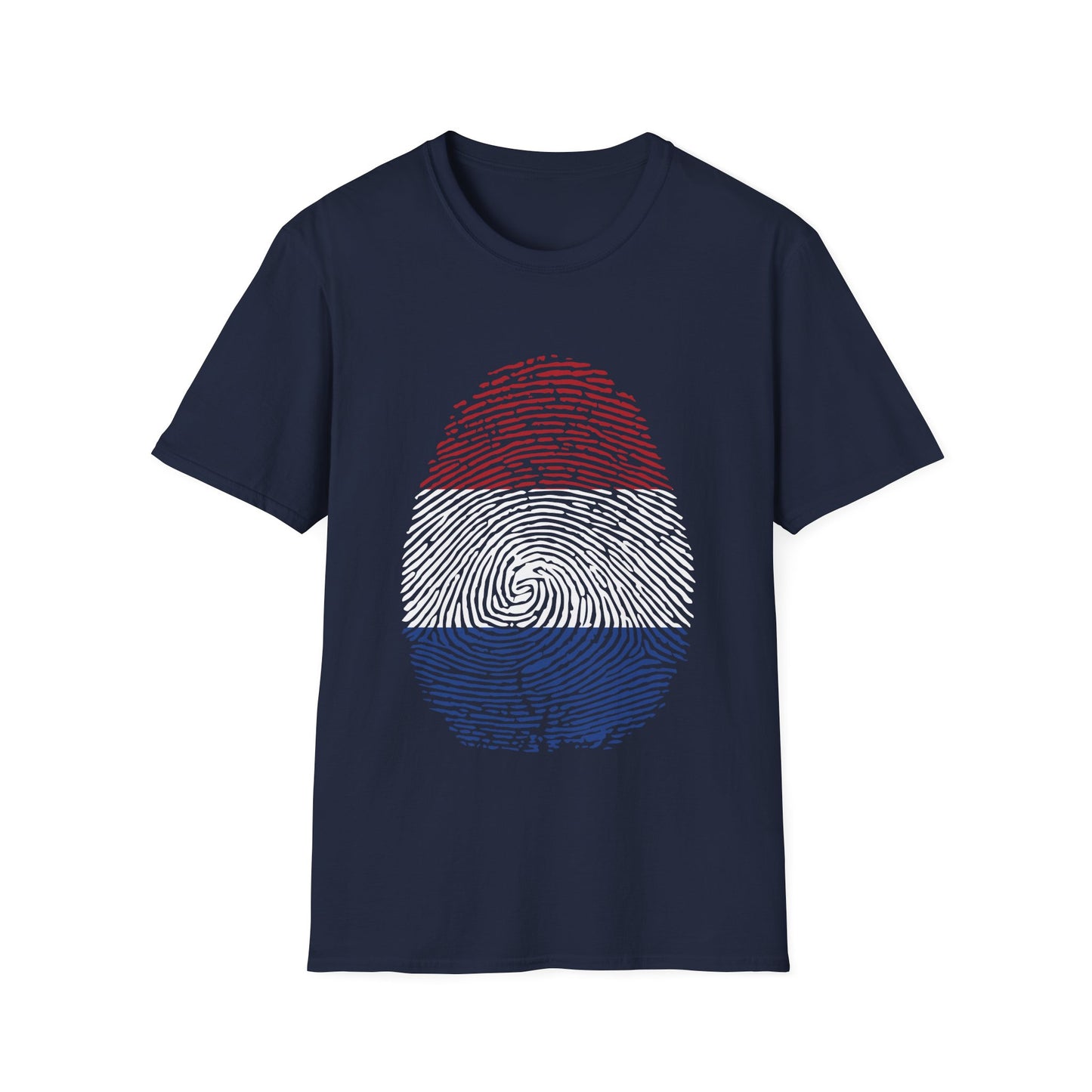 NETHERLAND Fingerprint flag Soccer World Cup Fan T-Shirt (WOMEN)