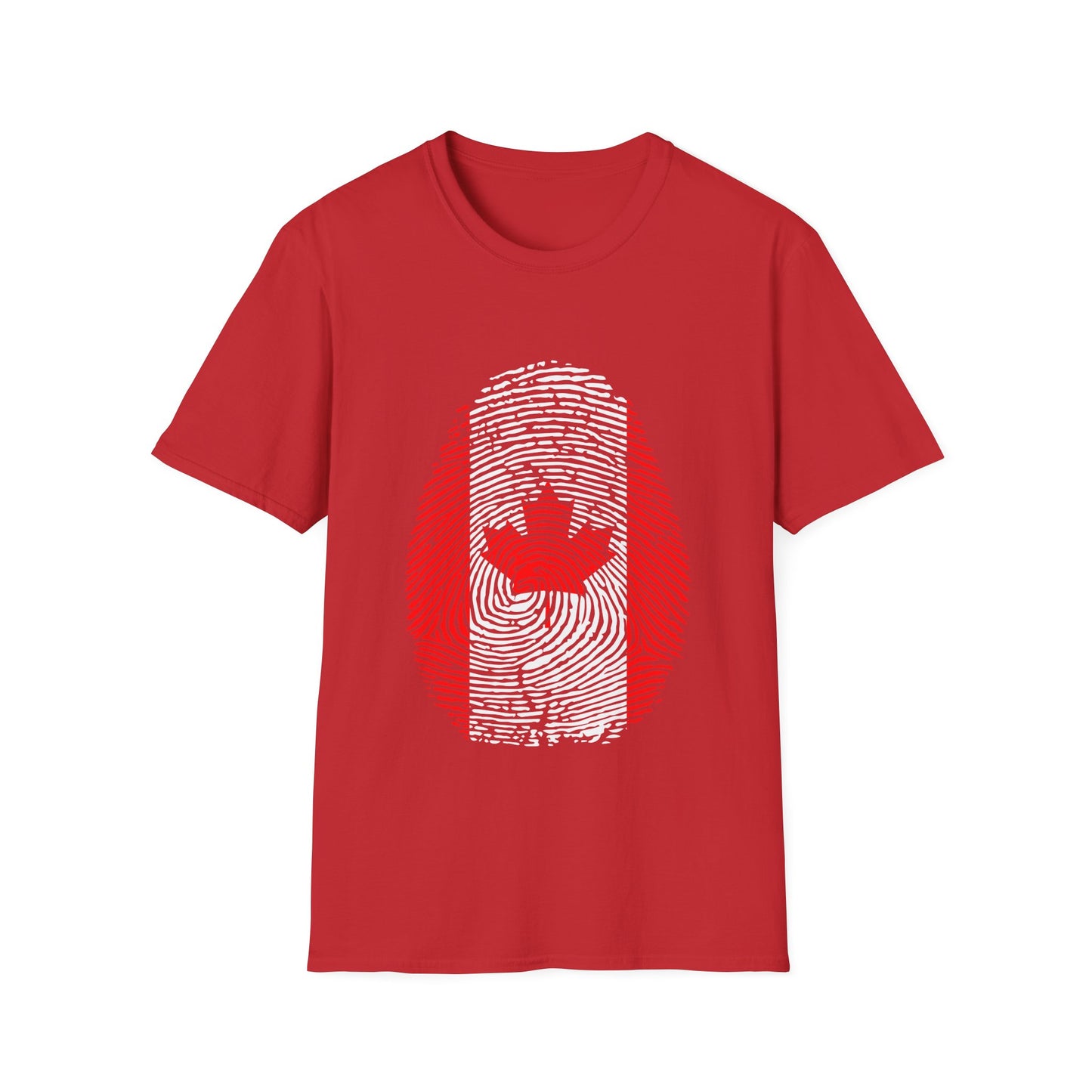 CANADA Fingerprint flag Soccer World Cup Fan T-Shirt (WOMEN)