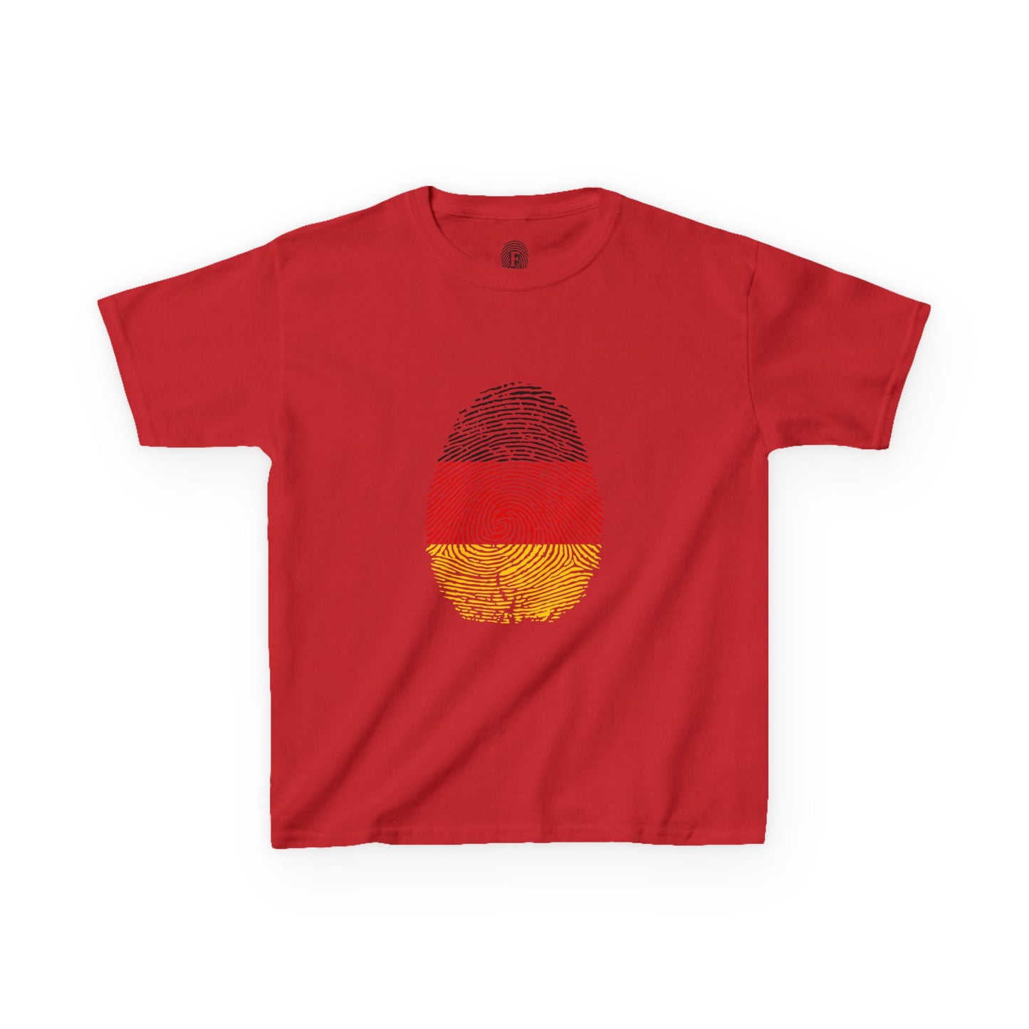 GERMANY Fingerprint flag Soccer World Cup Fan T-Shirt (KIDS - UNISEX)