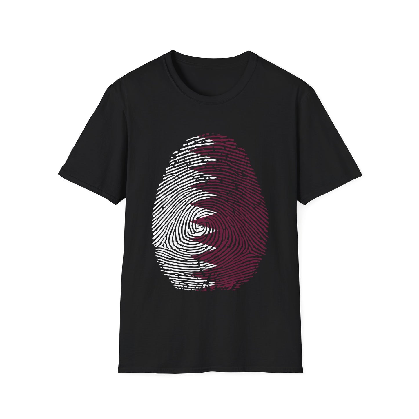 QATAR Fingerprint flag Soccer World Cup Fan T-Shirt (WOMEN)