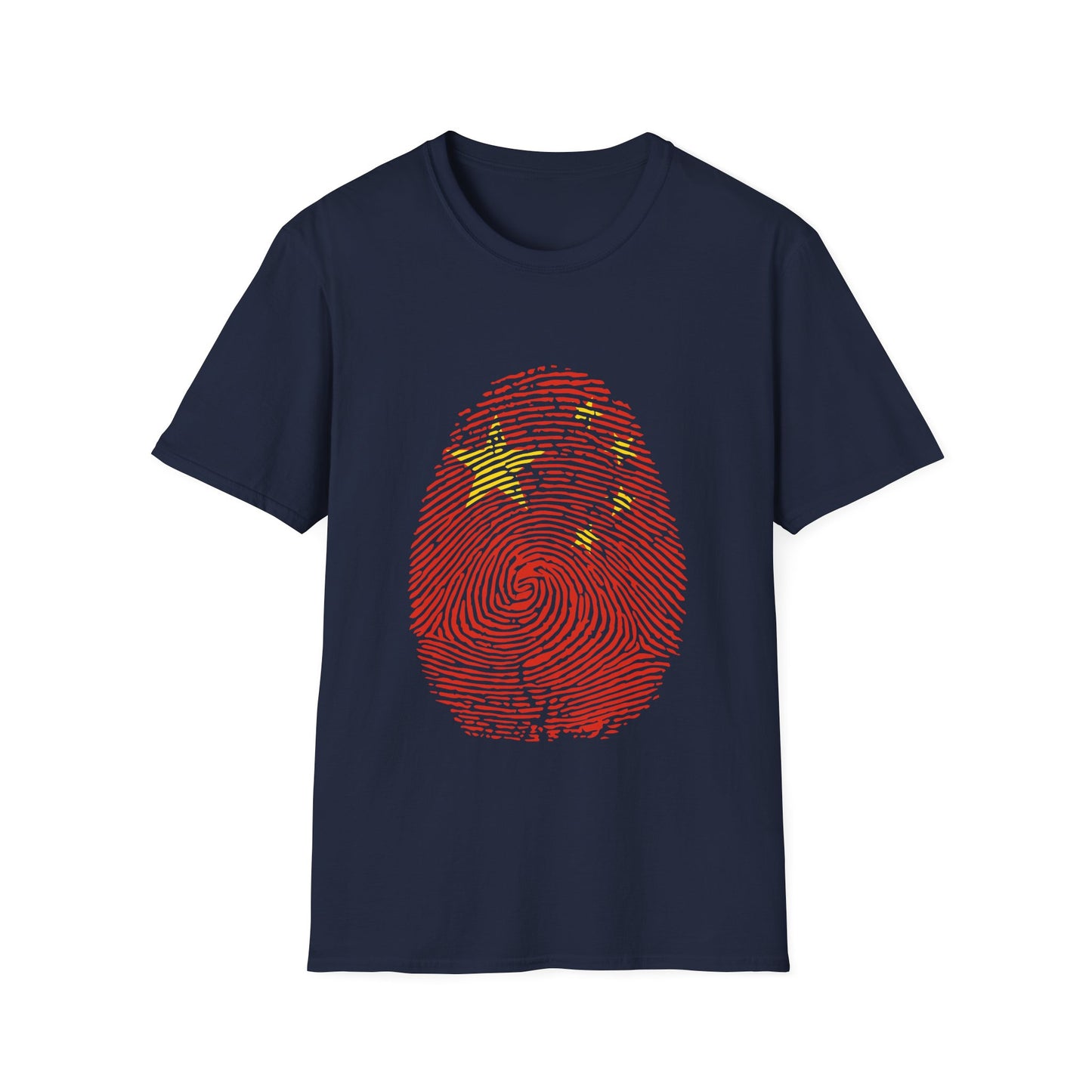 CHINA Fingerprint flag Soccer World Cup Fan T-Shirt (WOMEN)