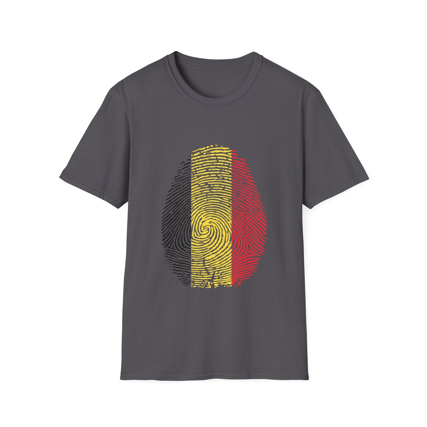 BELGIUM Fingerprint flag Soccer World Cup Fan T-Shirt (WOMEN)