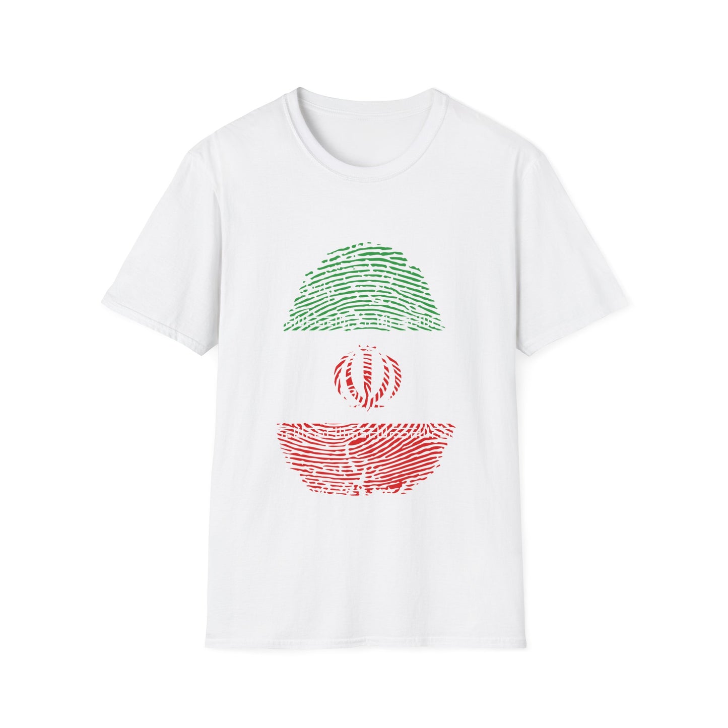 IRAN (I.R) Fingerprint flag Soccer World Cup Fan T-Shirt (WOMEN)