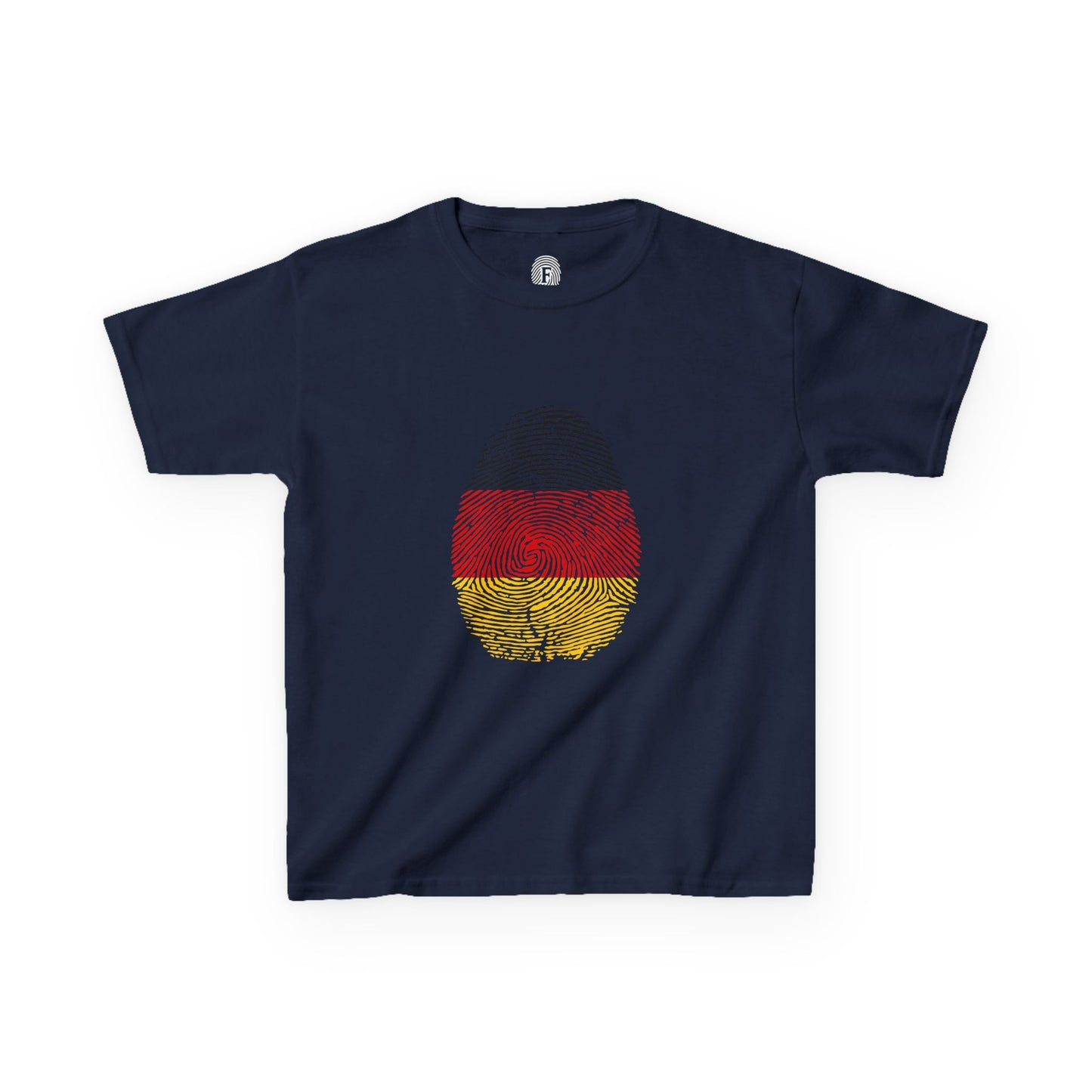 GERMANY Fingerprint flag Soccer World Cup Fan T-Shirt (KIDS - UNISEX)
