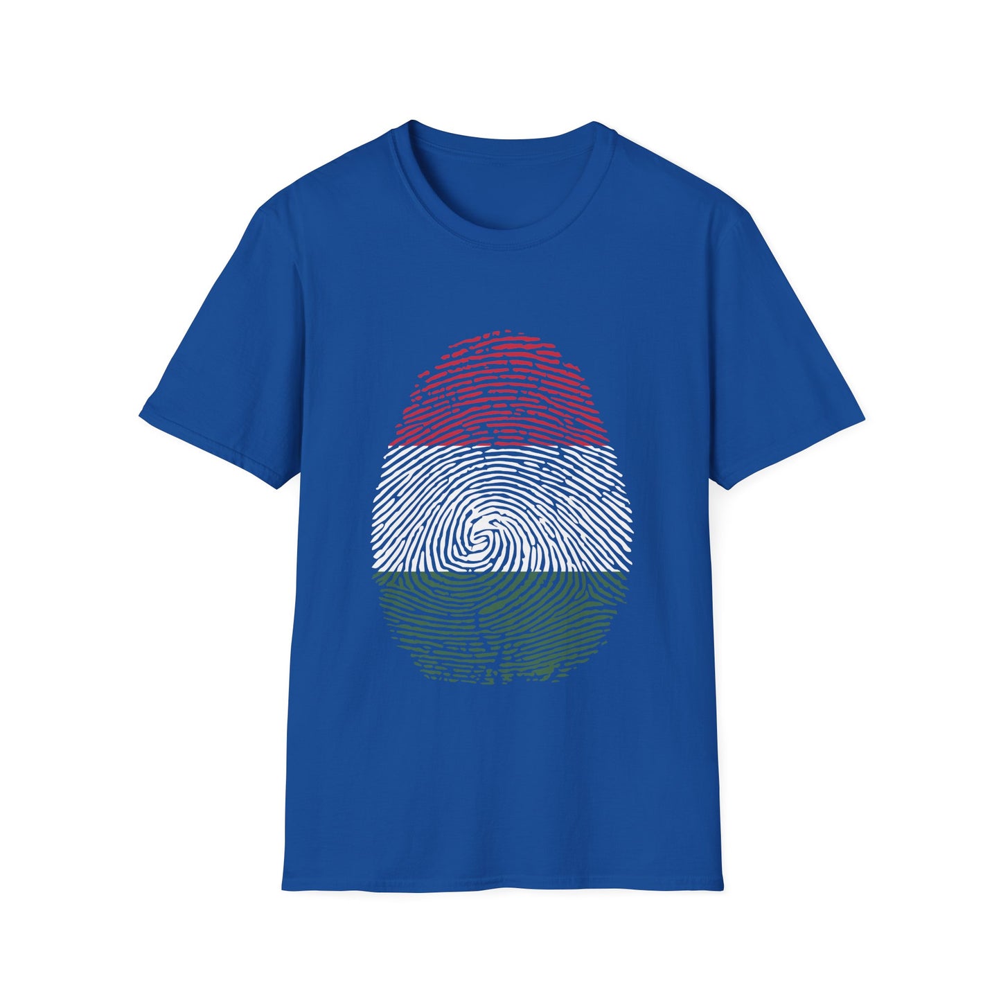 HUNGARY Fingerprint flag Soccer World Cup Fan T-Shirt (MEN)