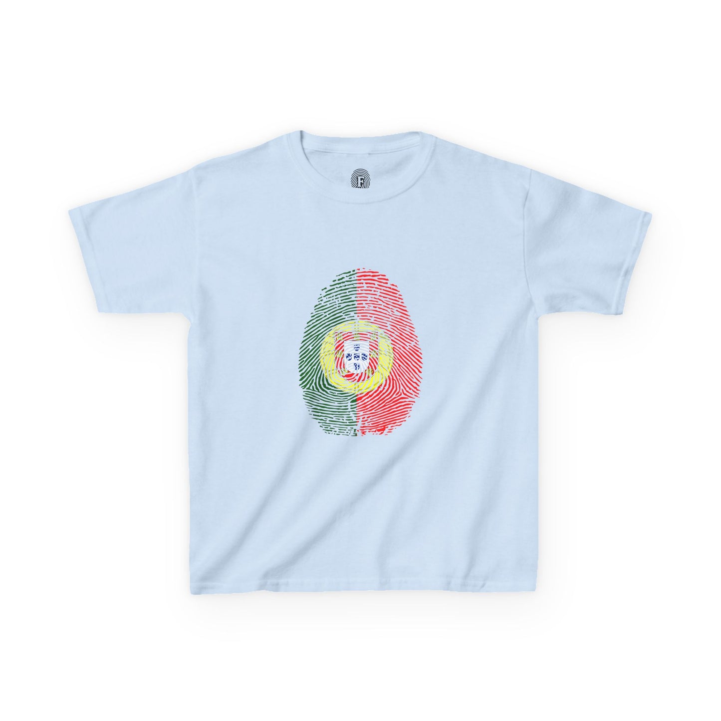 PORTUGAL Fingerprint flag Soccer World Cup Fan T-Shirt (KIDS - UNISEX)