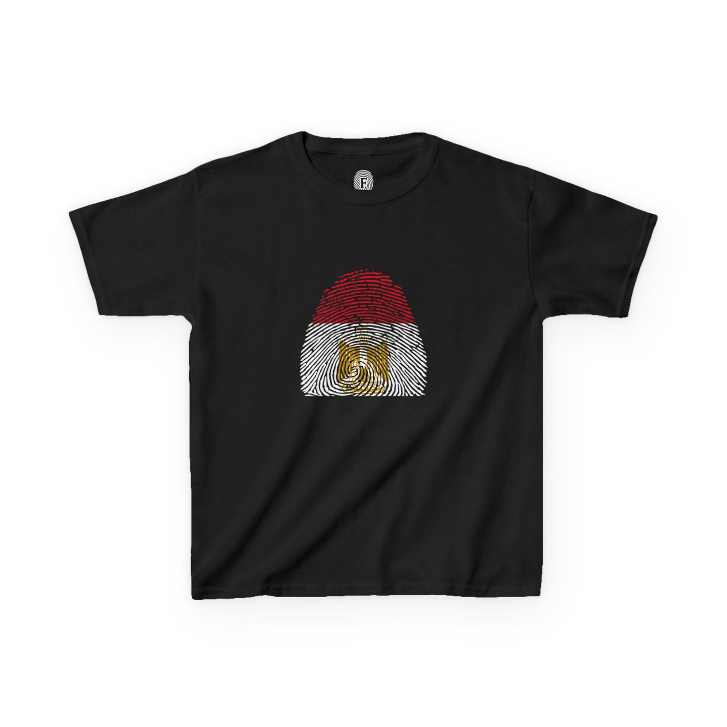 EGYPT Fingerprint flag Soccer World Cup Fan T-Shirt (KIDS - UNISEX)