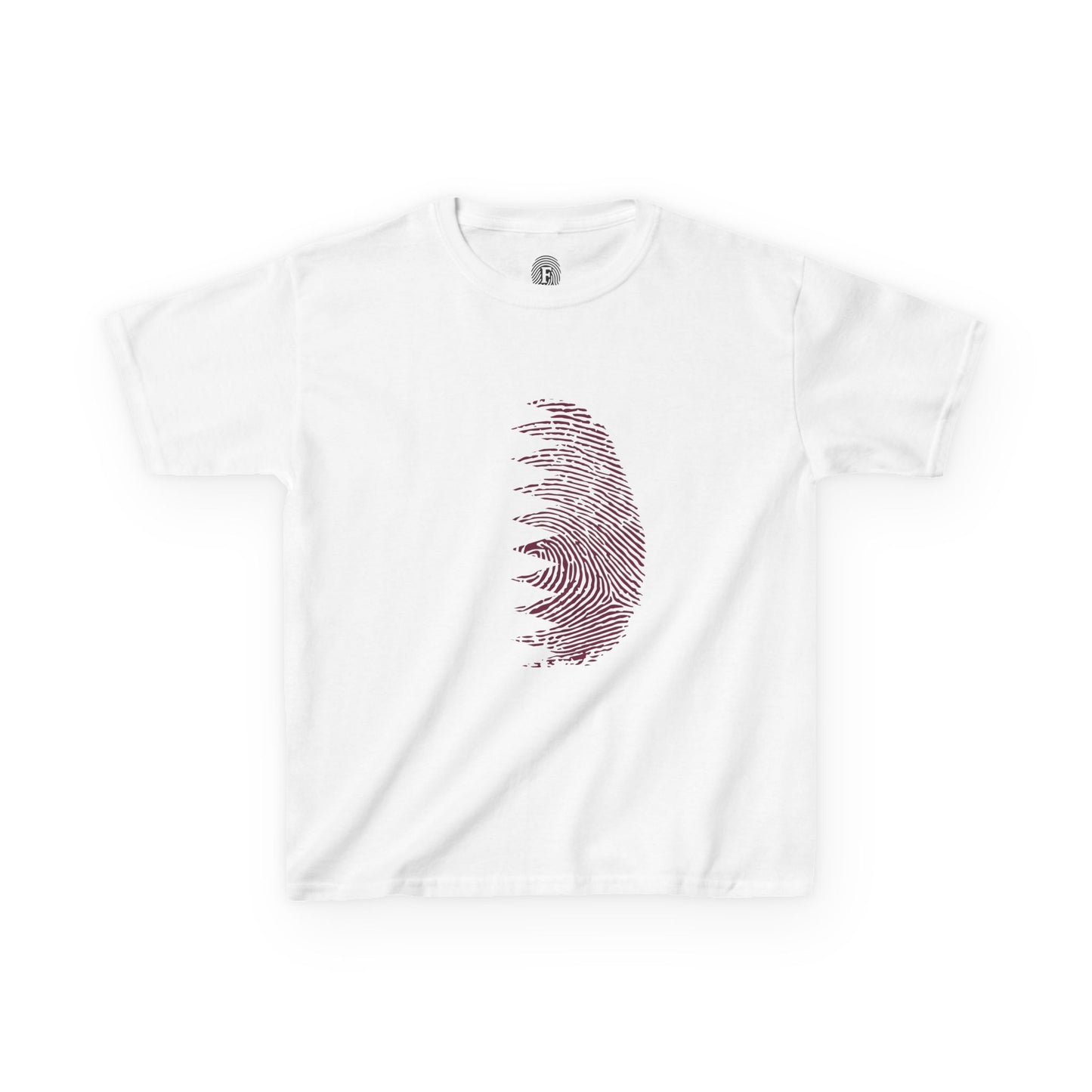 QATAR Fingerprint flag Soccer World Cup Fan T-Shirt (KIDS - UNISEX)