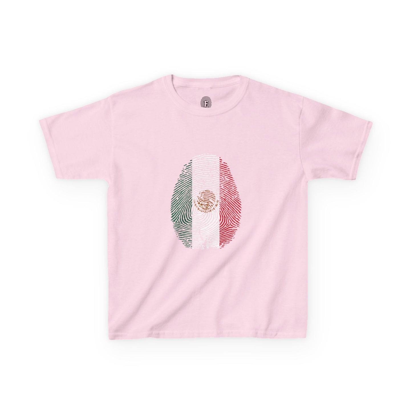 MEXICO Fingerprint flag Soccer World Cup Fan T-Shirt (KIDS - UNISEX)