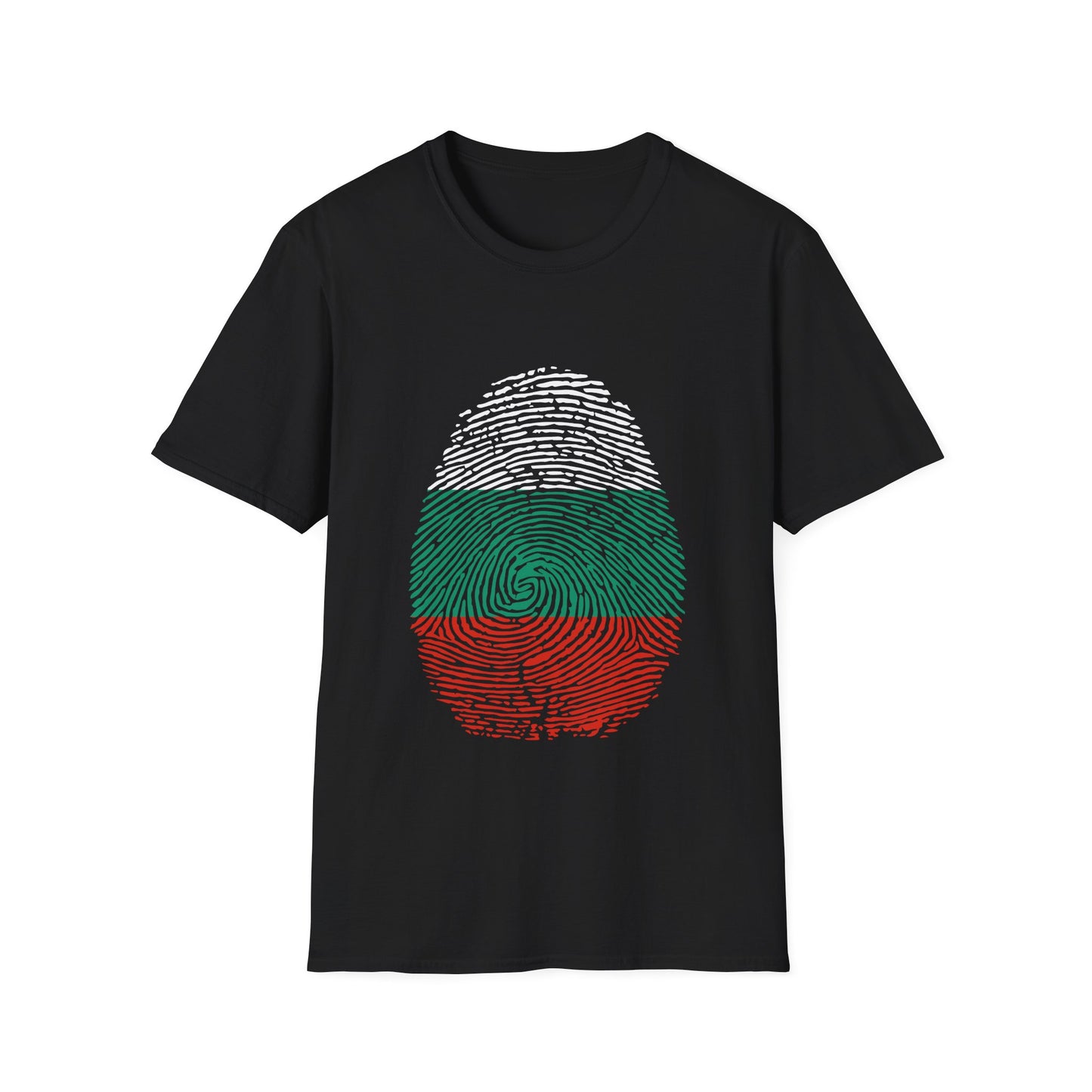 BULGARIA Fingerprint flag Soccer World Cup Fan T-Shirt (MEN)