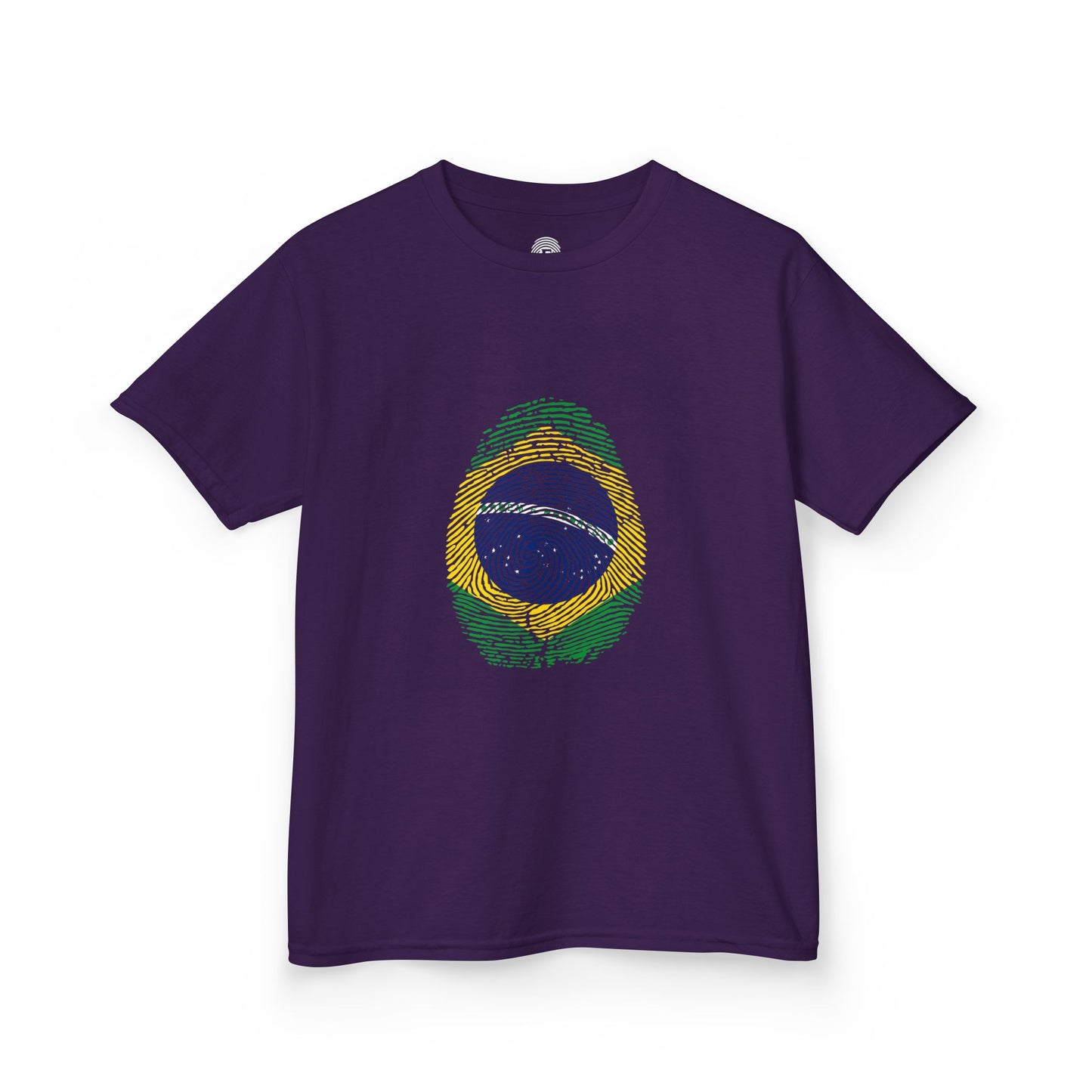 BRAZIL Fingerprint flag Soccer World Cup Fan T-Shirt (KIDS - UNISEX)