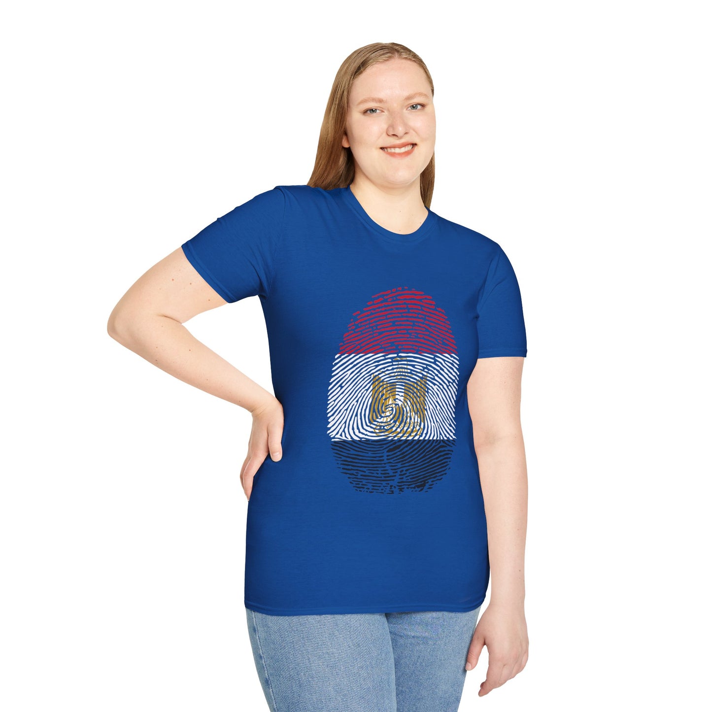 EGYPT Fingerprint flag Soccer World Cup Fan T-Shirt (WOMEN)