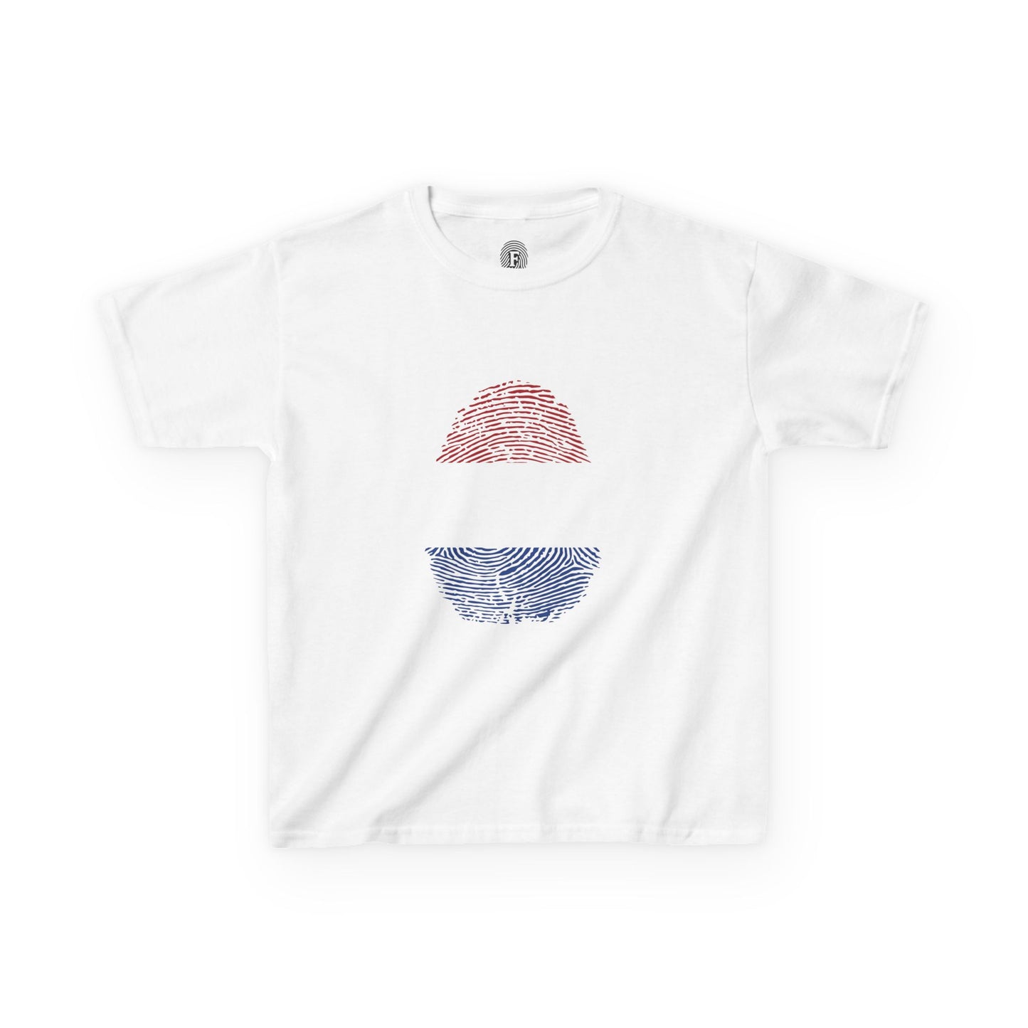 NETHERLAND Fingerprint flag Soccer World Cup Fan T-Shirt (KIDS - UNISEX)