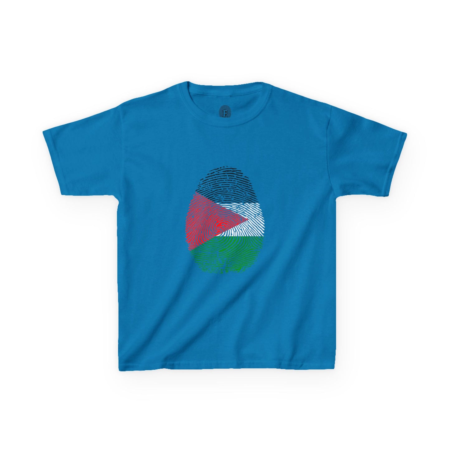 PALESTINE Fingerprint flag Soccer World Cup Fan T-Shirt (KIDS - UNISEX)