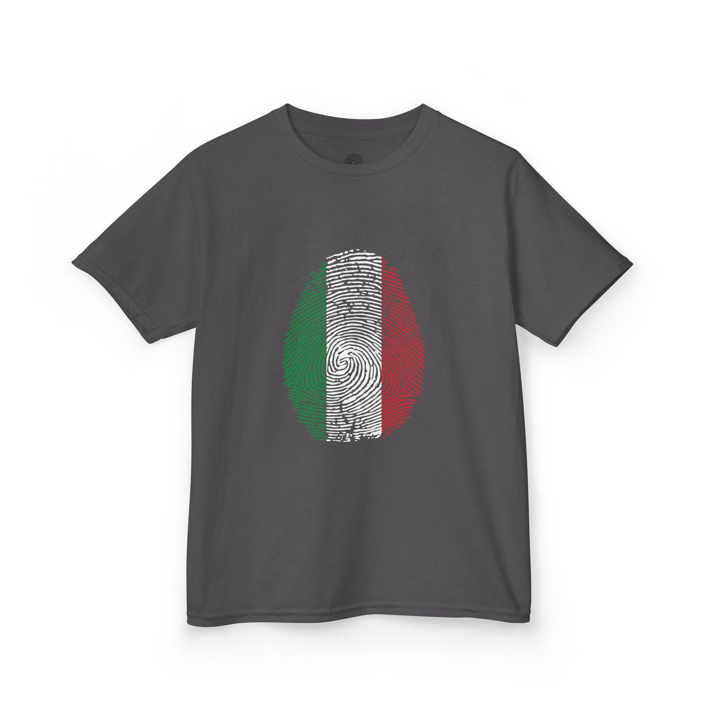 ITALY Fingerprint flag Soccer World Cup Fan T-Shirt (KIDS - UNISEX)