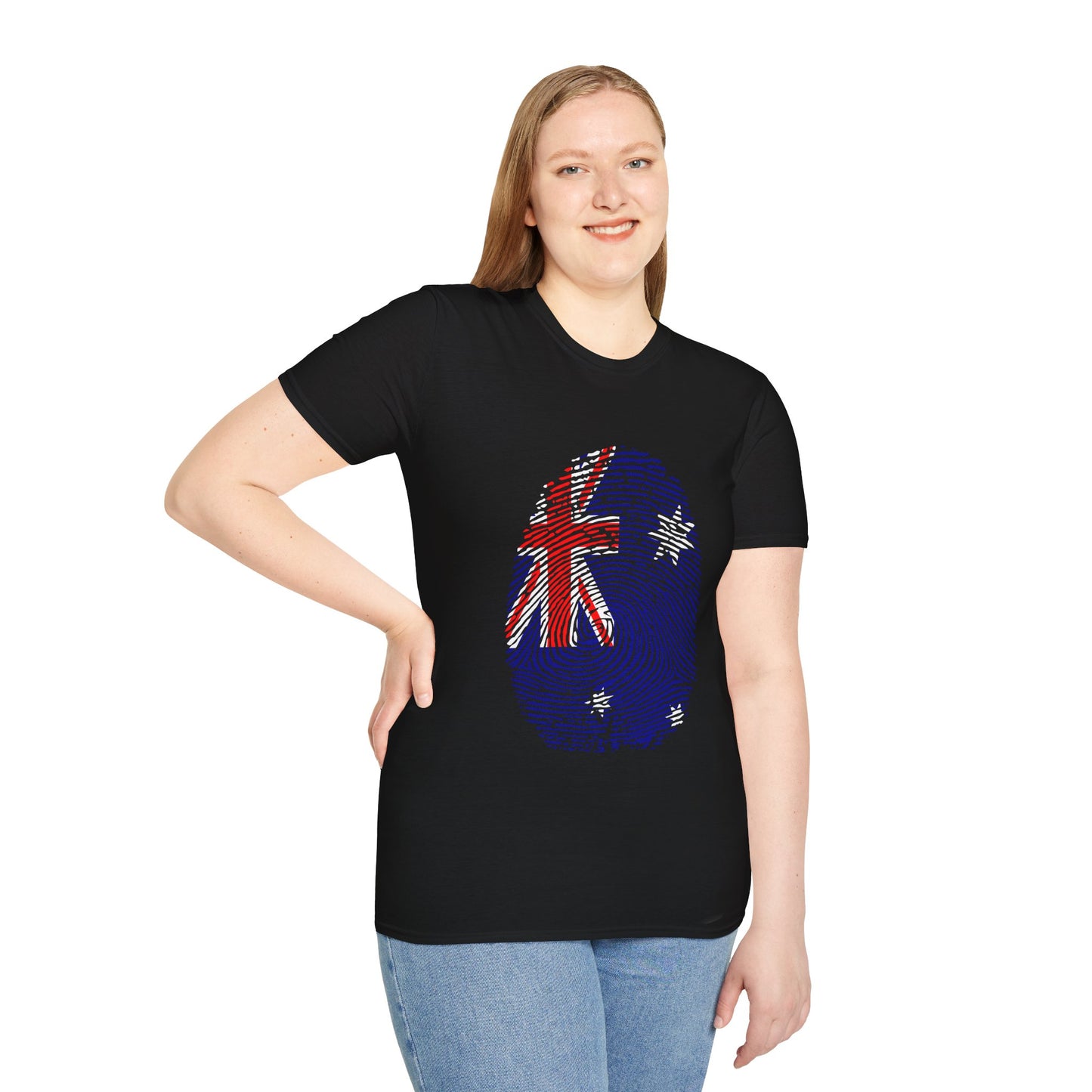 AUSTRALIA Fingerprint flag Soccer World Cup Fan T-Shirt (WOMEN)