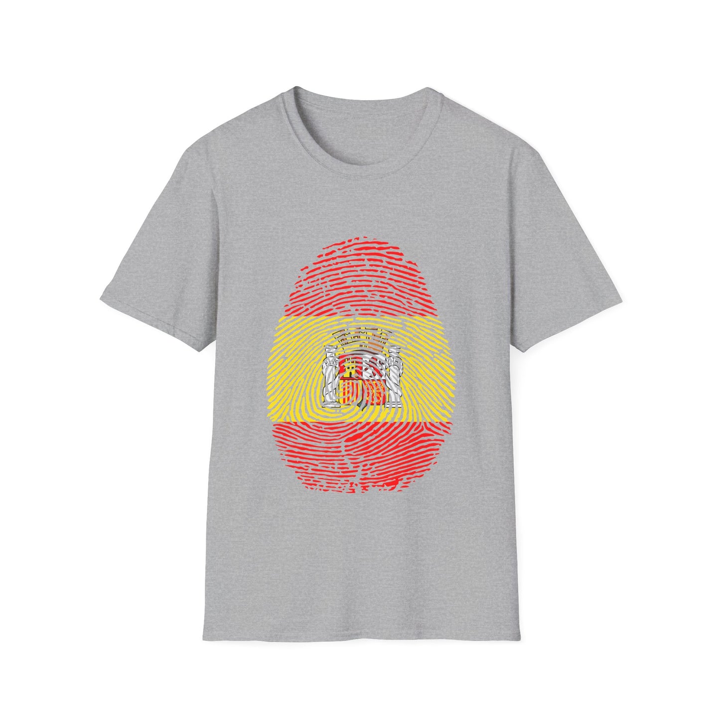 SPAIN Fingerprint flag Soccer World Cup Fan T-Shirt (WOMEN)