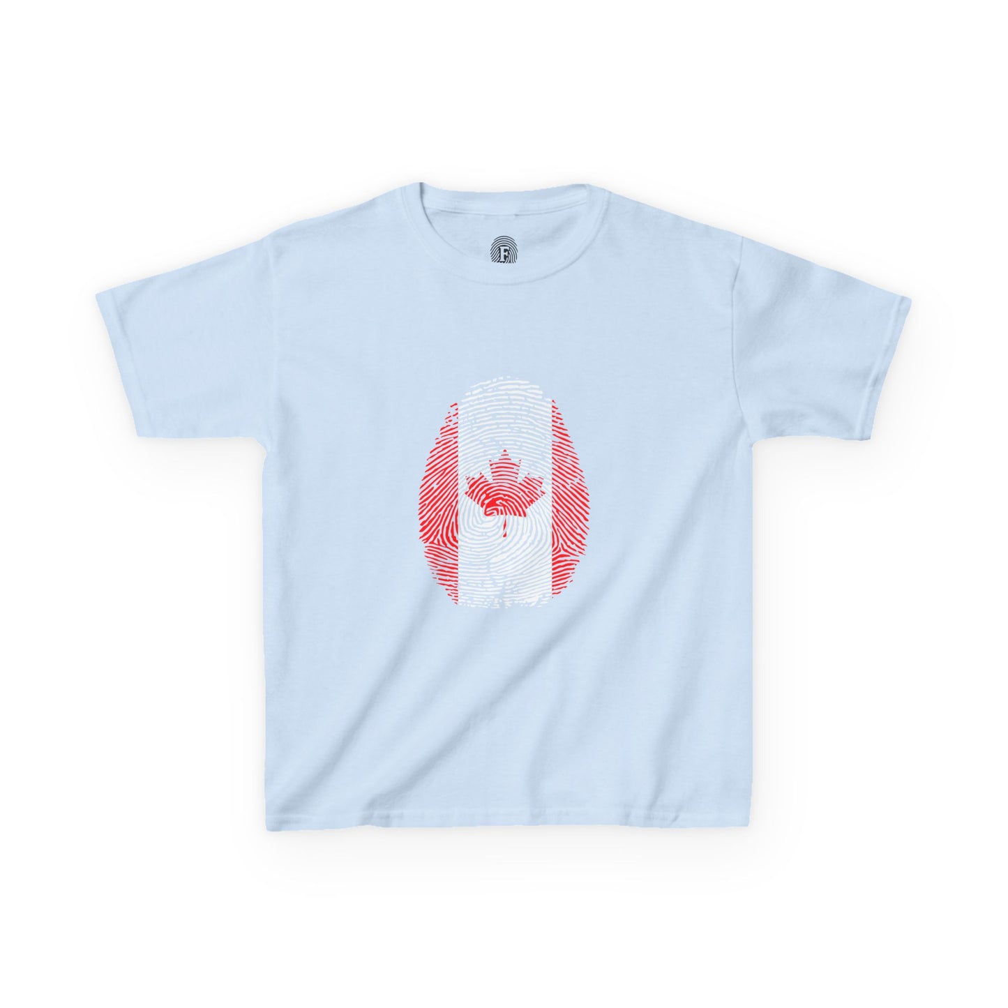CANADA Fingerprint flag Soccer World Cup Fan T-Shirt (KIDS - UNISEX)