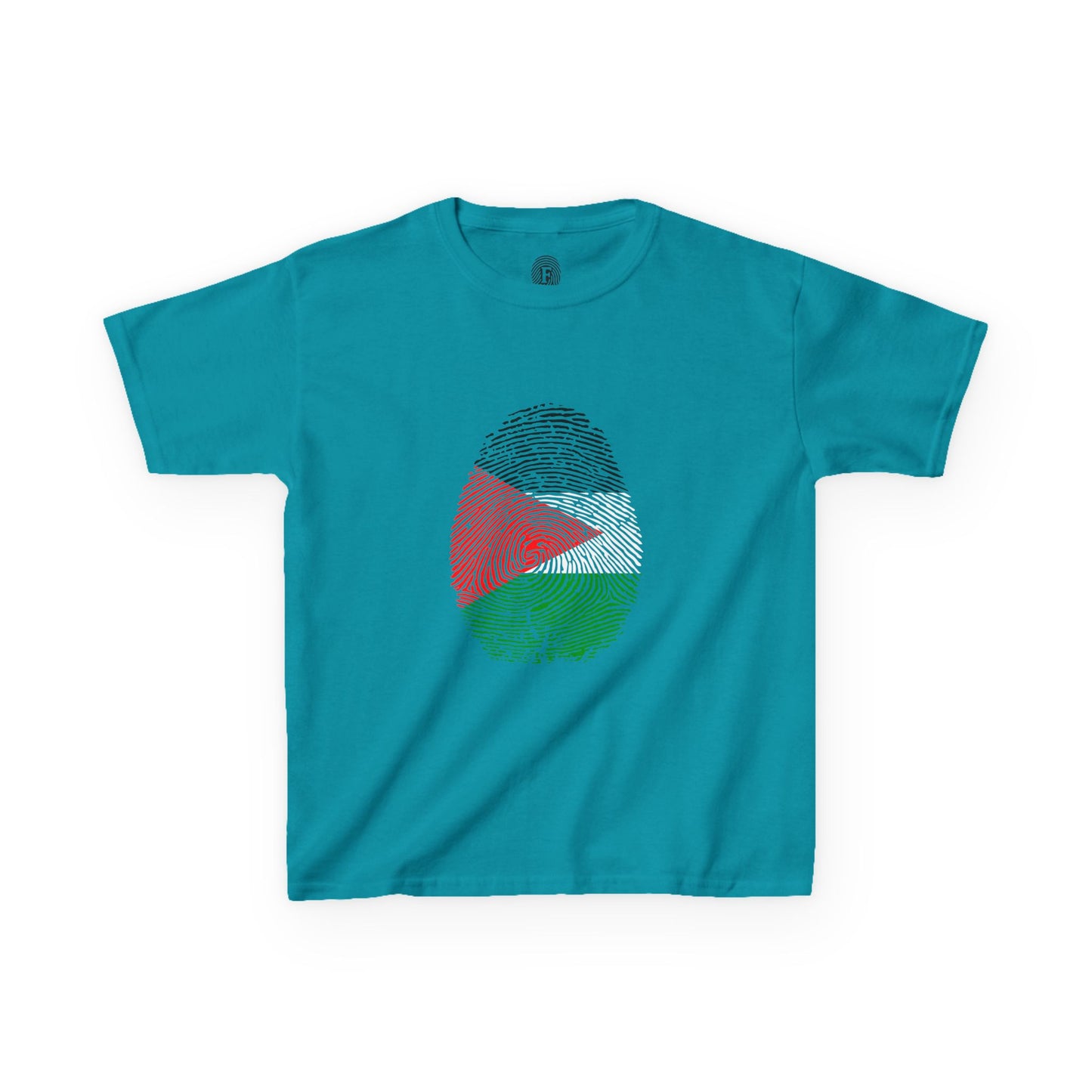 PALESTINE Fingerprint flag Soccer World Cup Fan T-Shirt (KIDS - UNISEX)