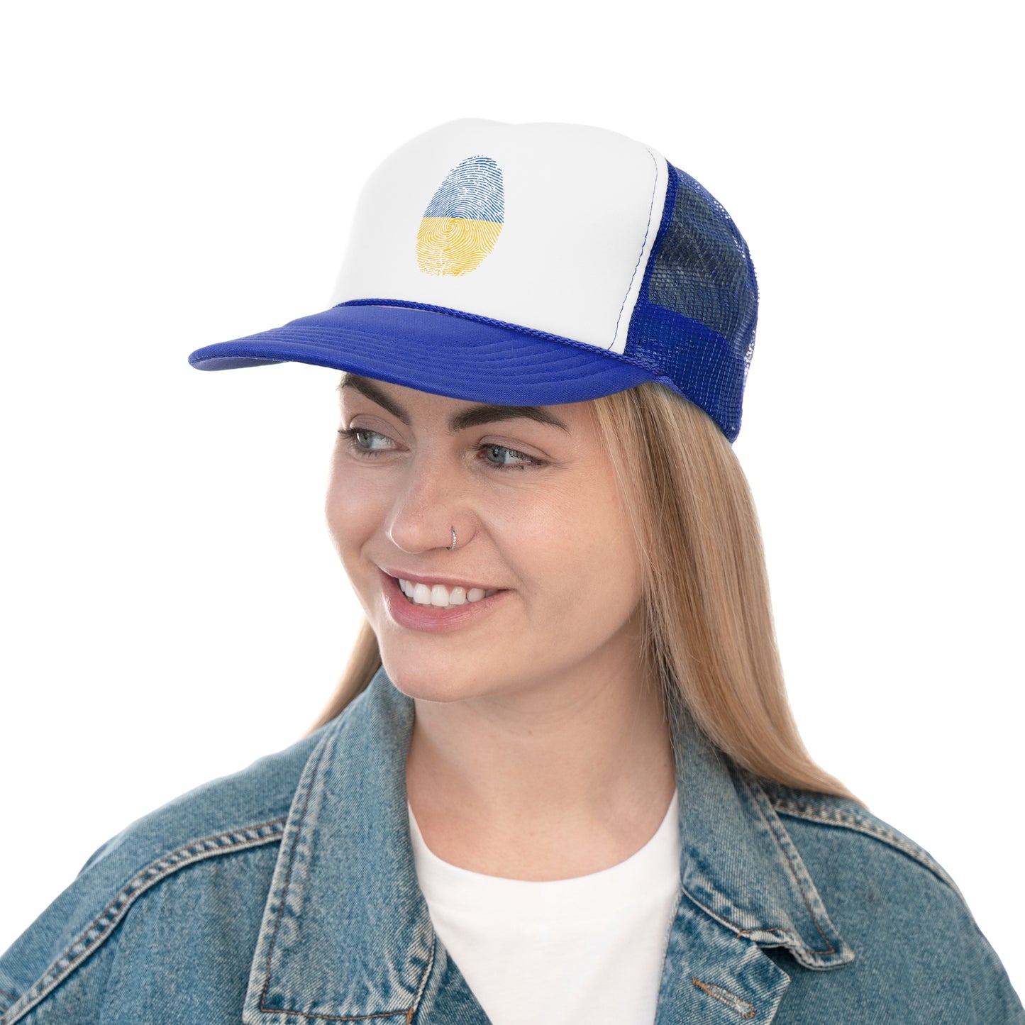 UKRAINE Fingerprint flag Soccer World Cup Fan Hat (UNISEX)