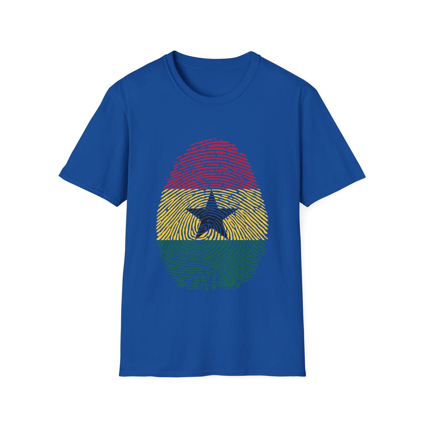 GHANA Fingerprint flag Soccer World Cup Fan T-Shirt (MEN)