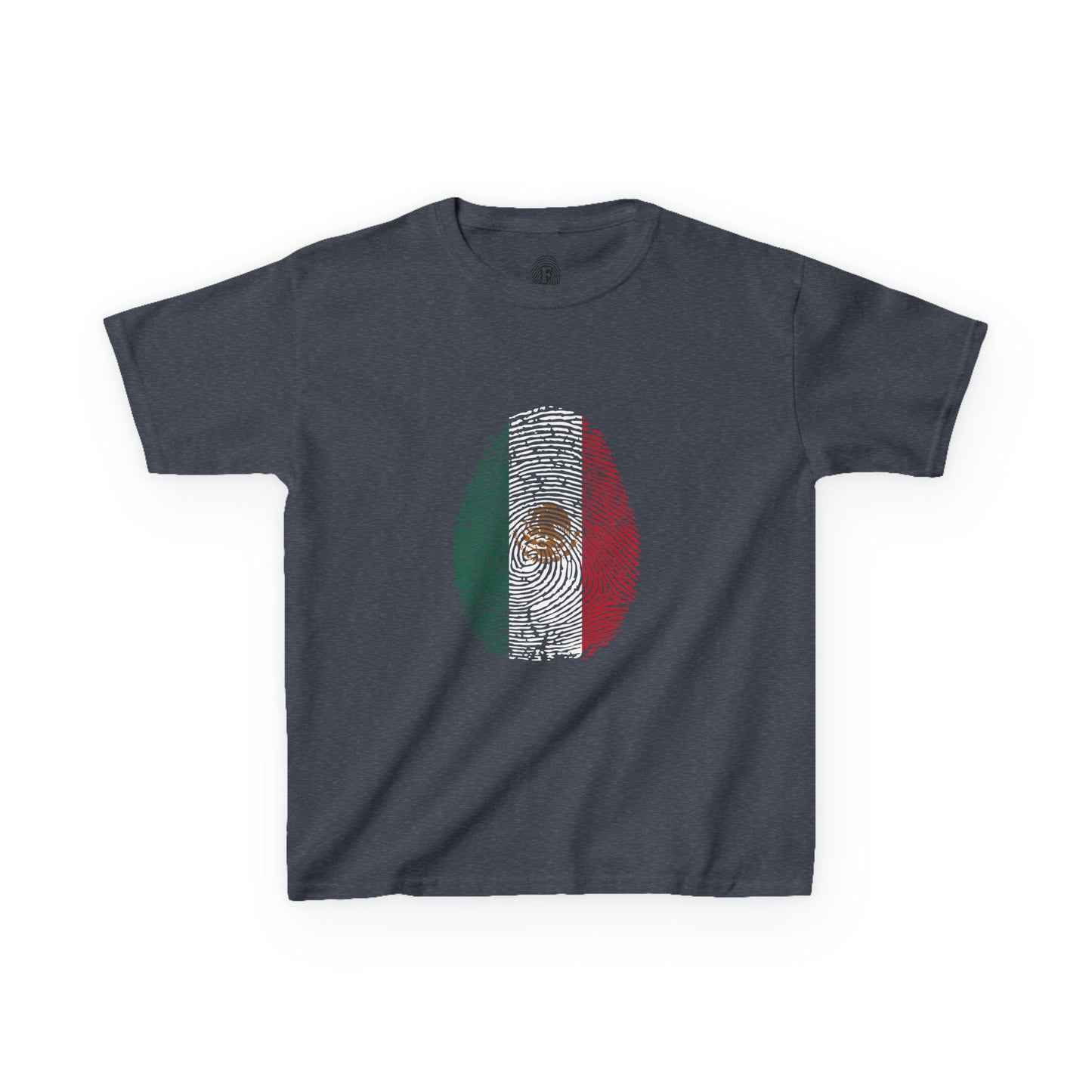 MEXICO Fingerprint flag Soccer World Cup Fan T-Shirt (KIDS - UNISEX)