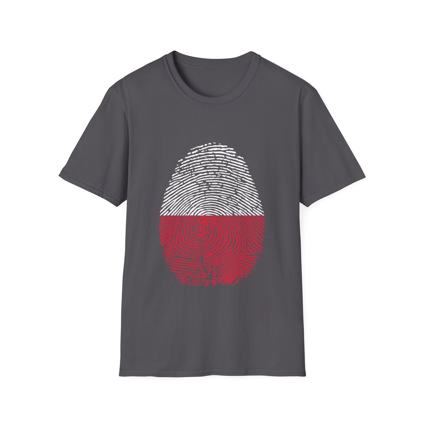 POLAND Fingerprint flag Soccer World Cup Fan T-Shirt (WOMEN)