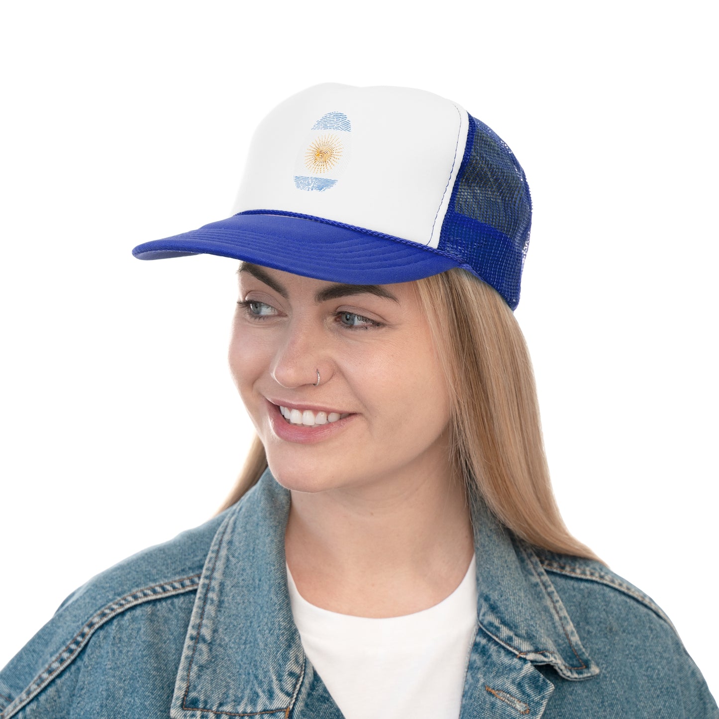 ARGENTINA Fingerprint flag Soccer World Cup Fan Hat (UNISEX)